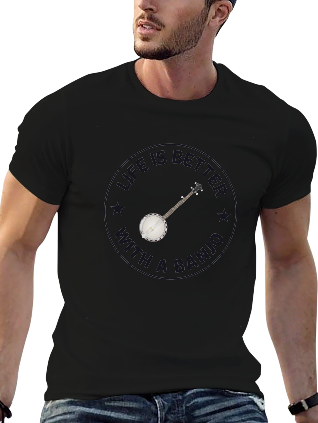 Banjo Music Graphic Tee