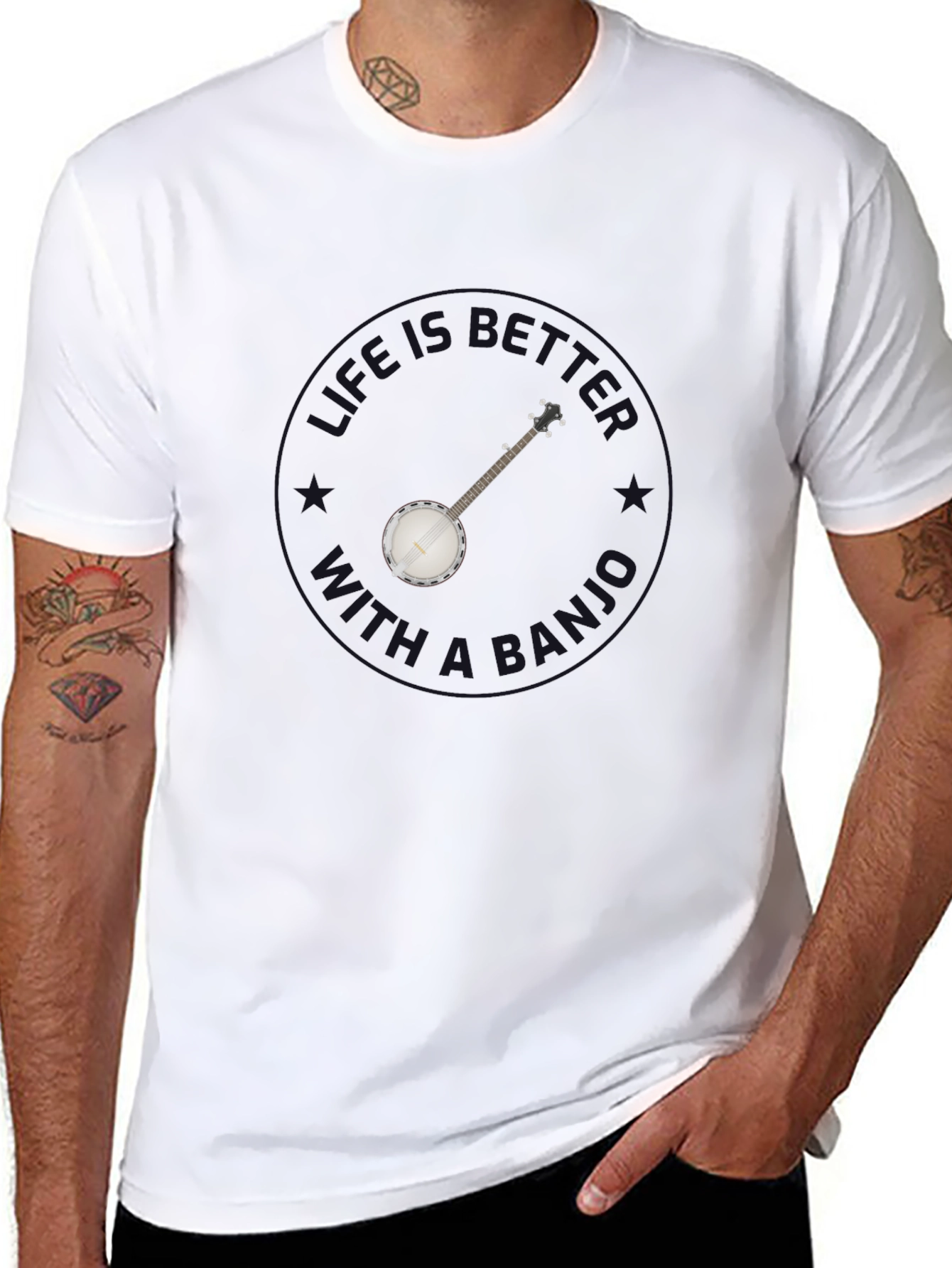 Banjo Music Graphic Tee