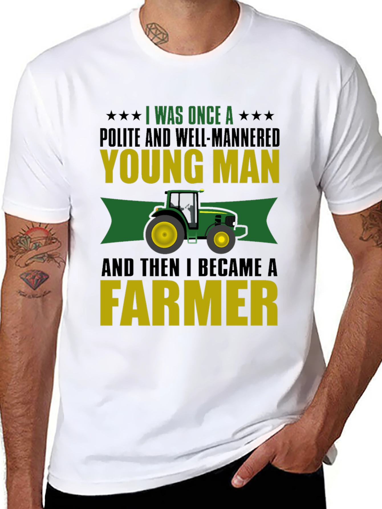 Farmer T-Shirt: Young Man to Farmer Tee