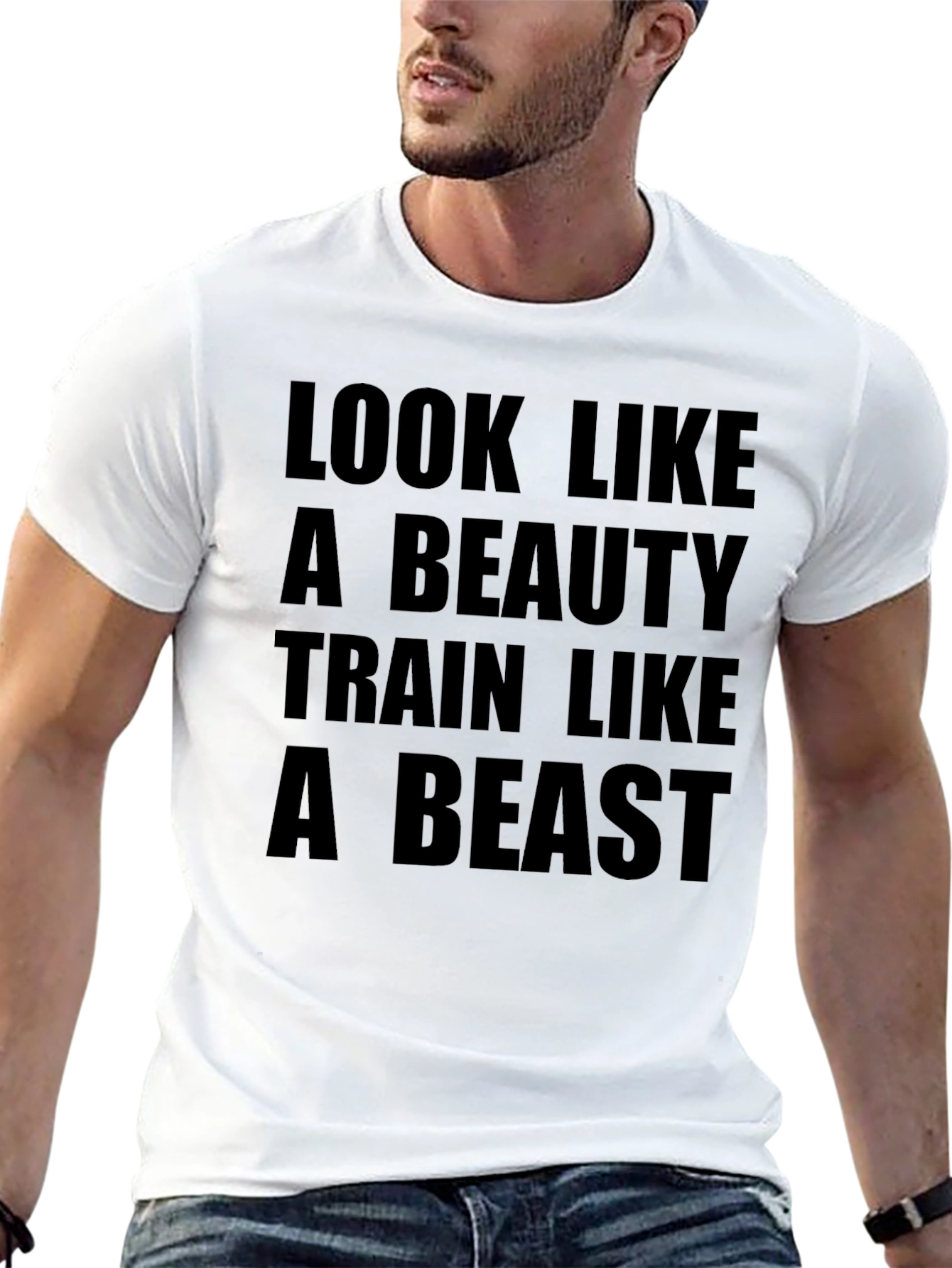 Beauty and Beast Graphic Tee - Black