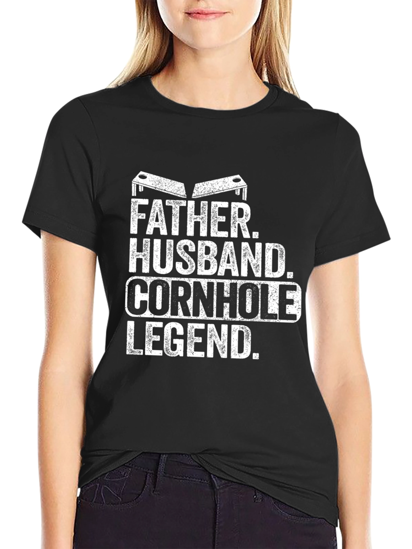 Father Husband Cornhole Legend T-Shirt