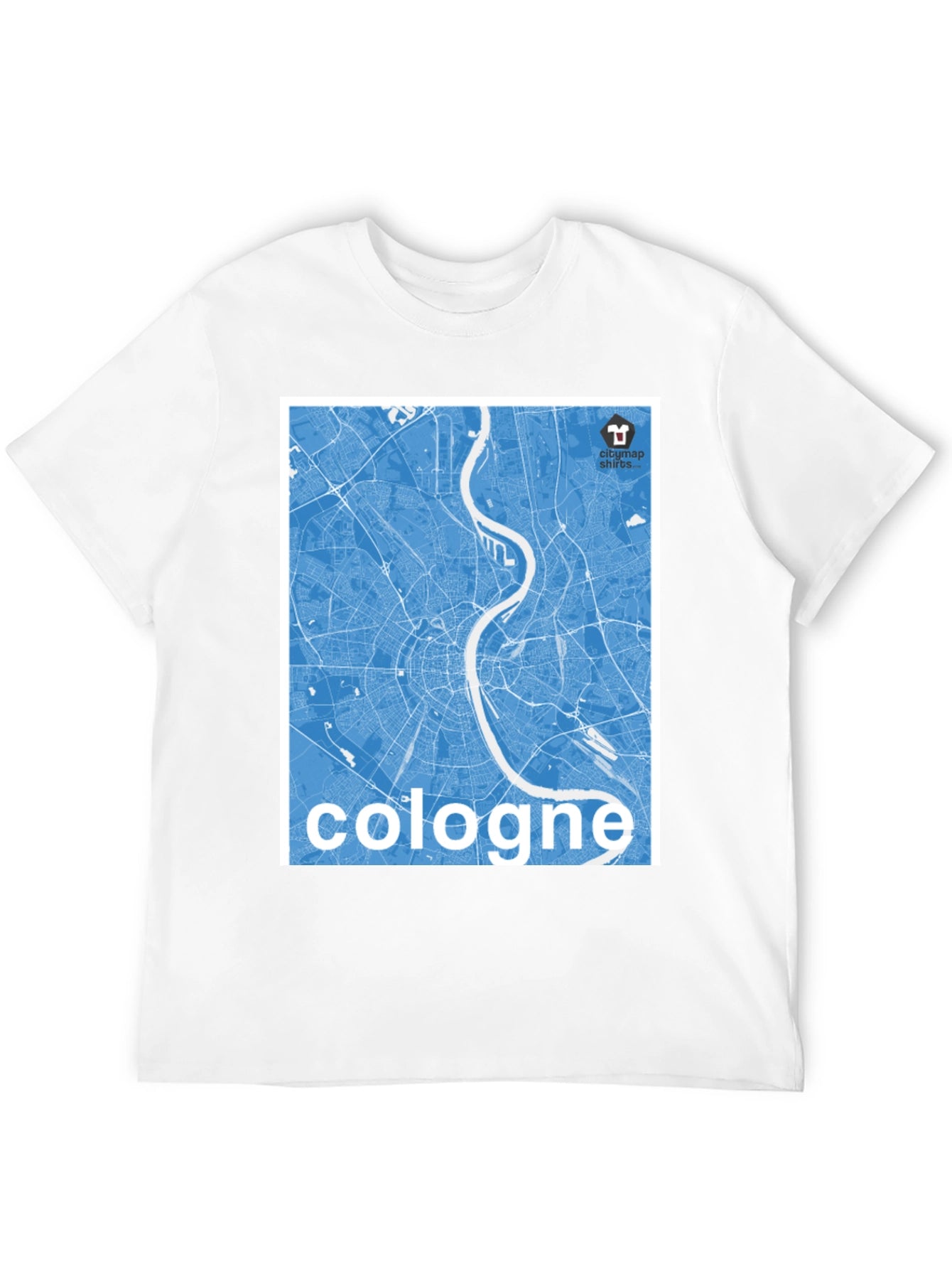 Cologne City Map Graphic Tee - Urban Style