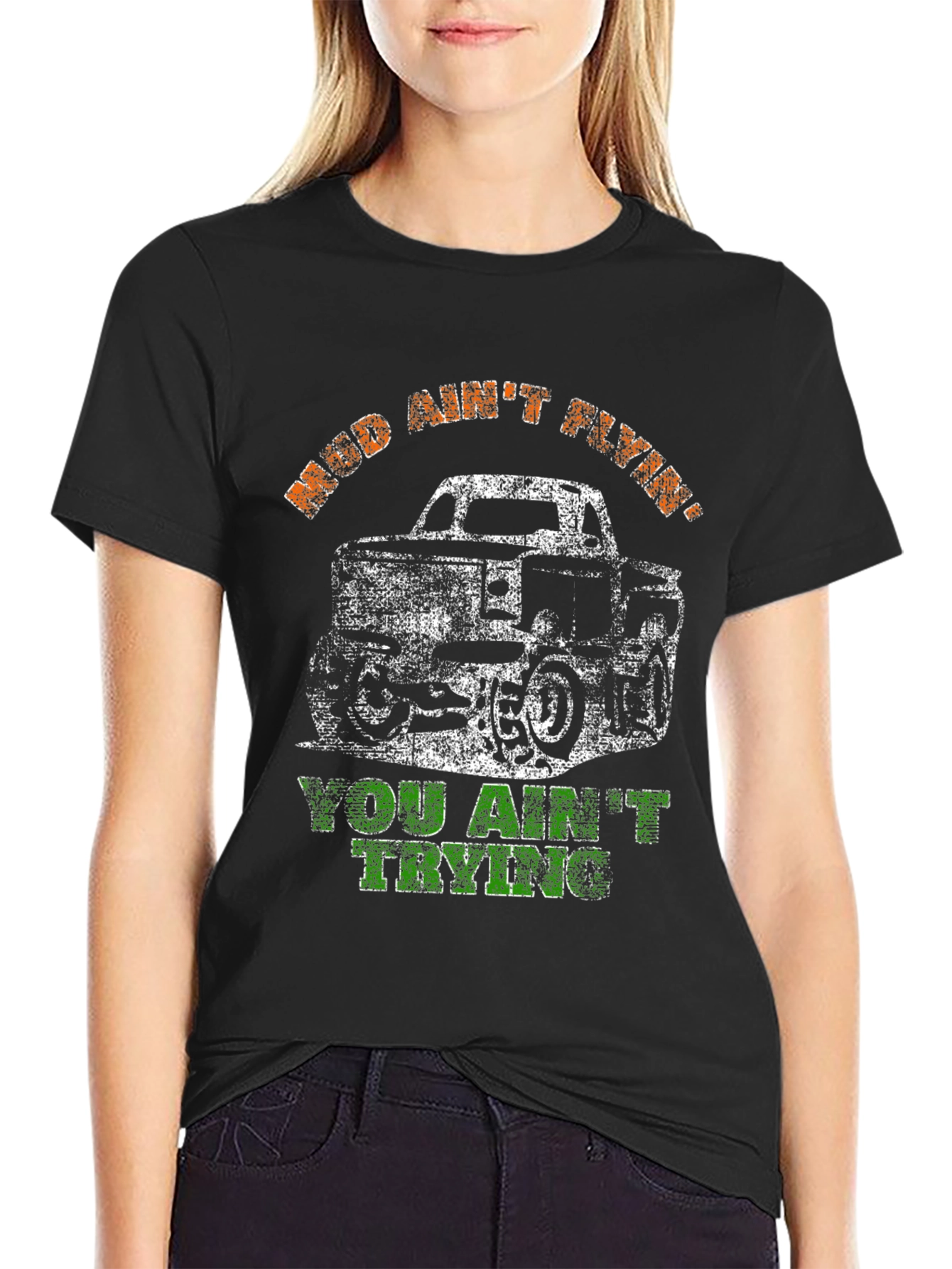 Mud Aint Flying Truck Graphic Tee