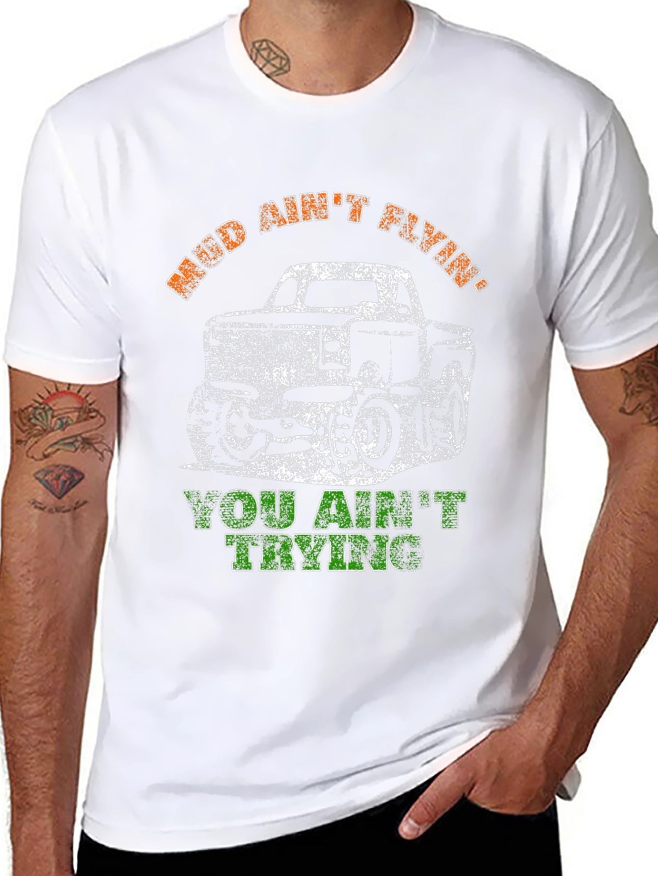 Mud Aint Flying Truck Graphic Tee
