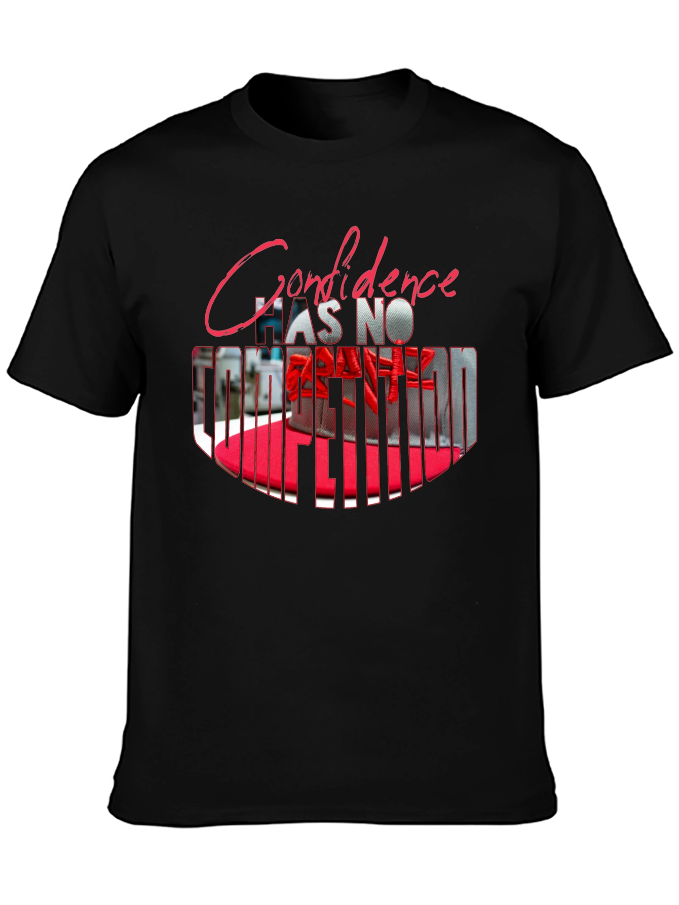 Confidence T-Shirt - Mens Black Graphic Tee