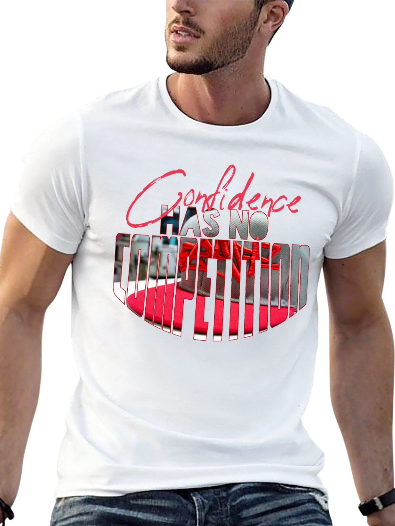 Confidence T-Shirt - Mens Black Graphic Tee