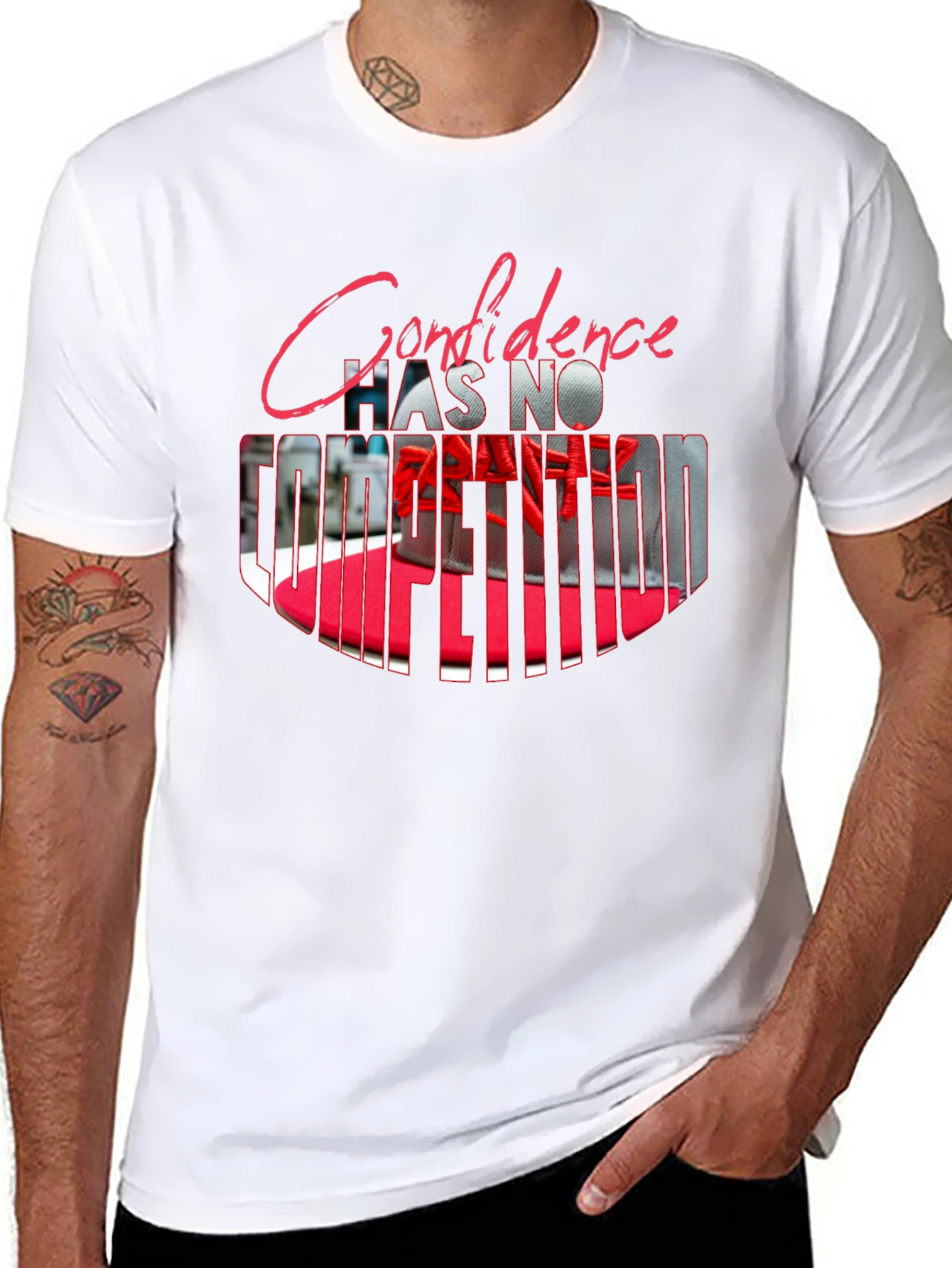 Confidence T-Shirt - Mens Black Graphic Tee