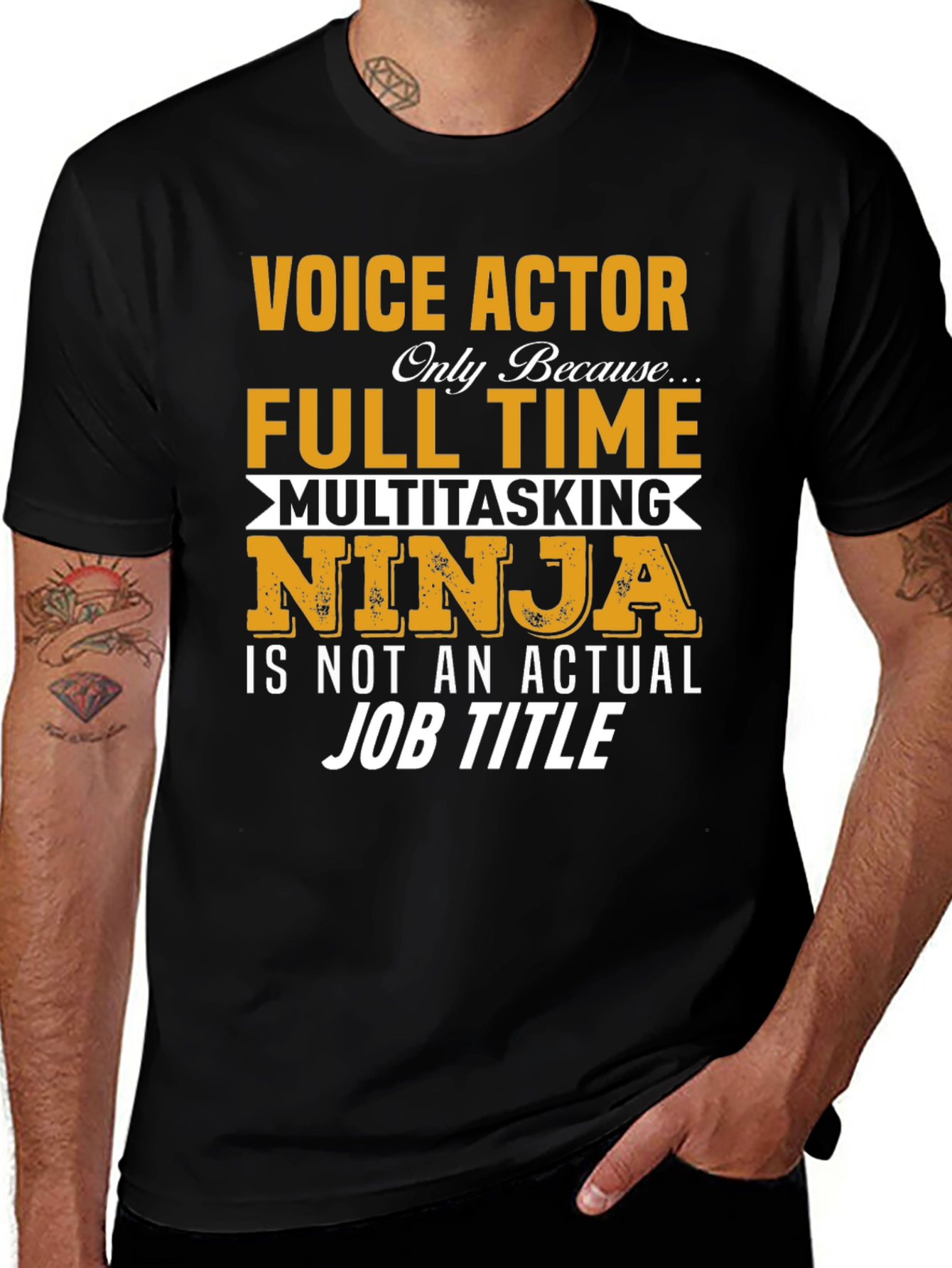 Voice Actor Multitasking Ninja T-Shirt