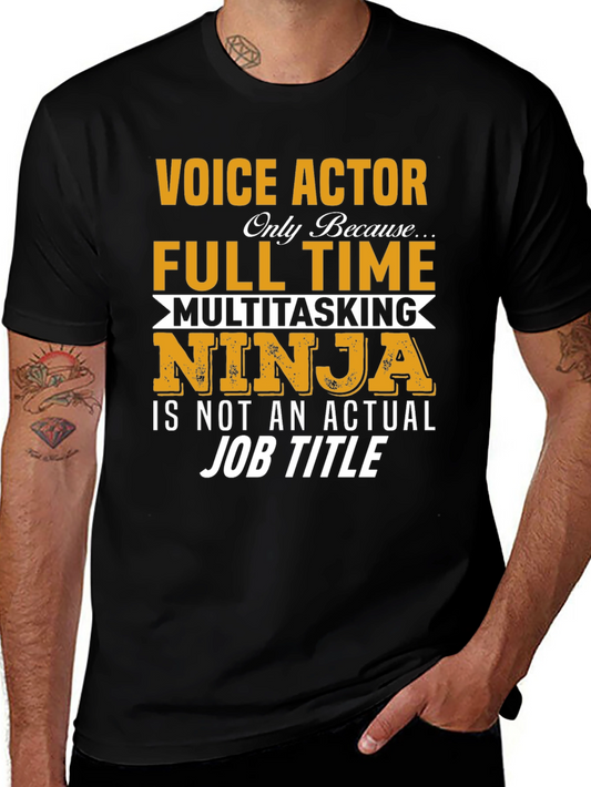 Voice Actor Multitasking Ninja T-Shirt