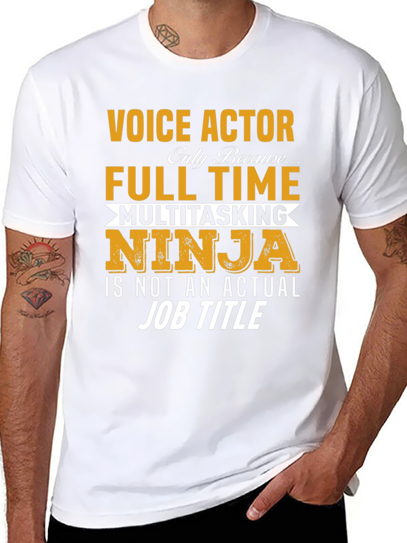 Voice Actor Multitasking Ninja T-Shirt