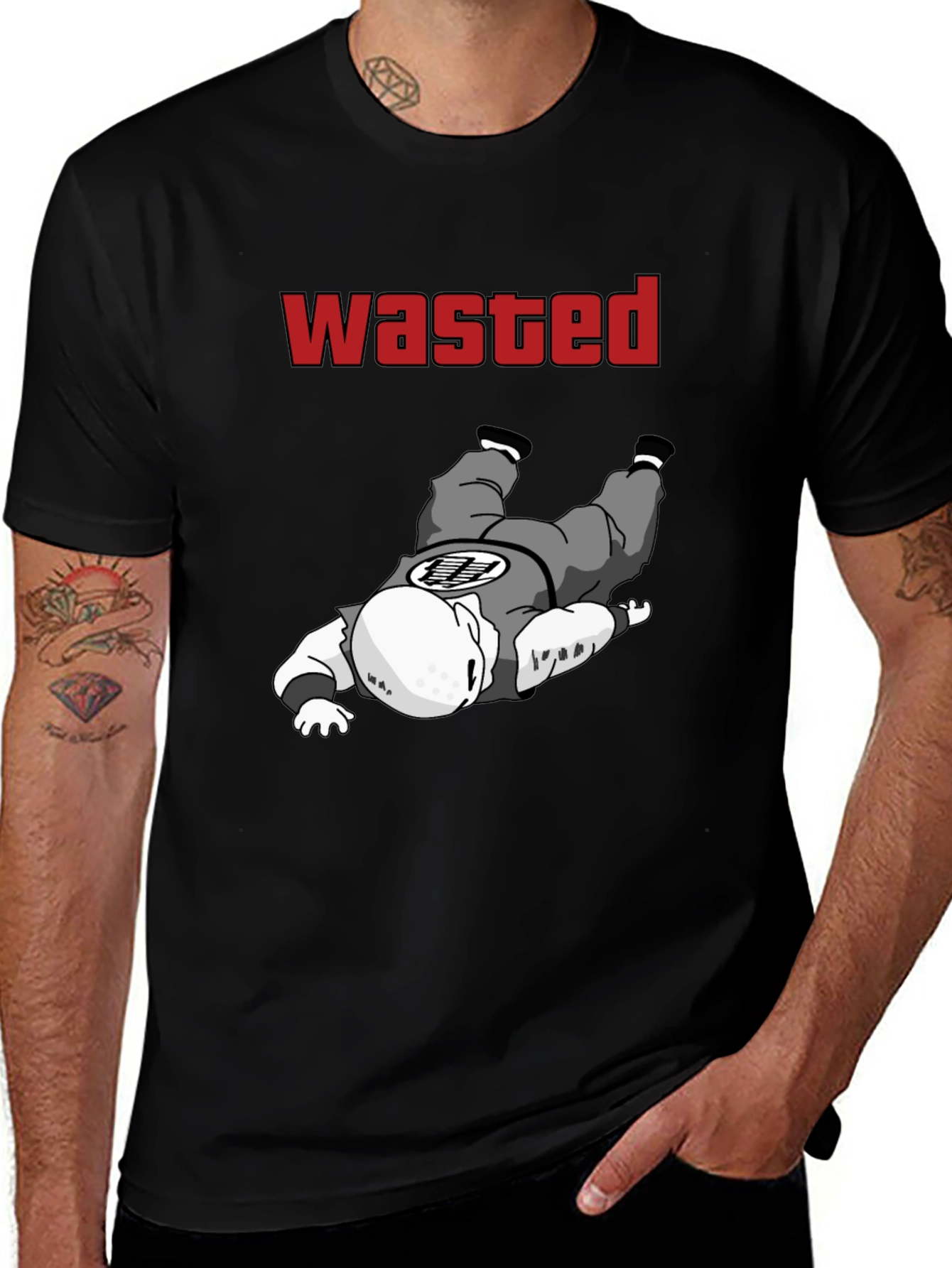 Wasted Krillin Funny T-Shirt