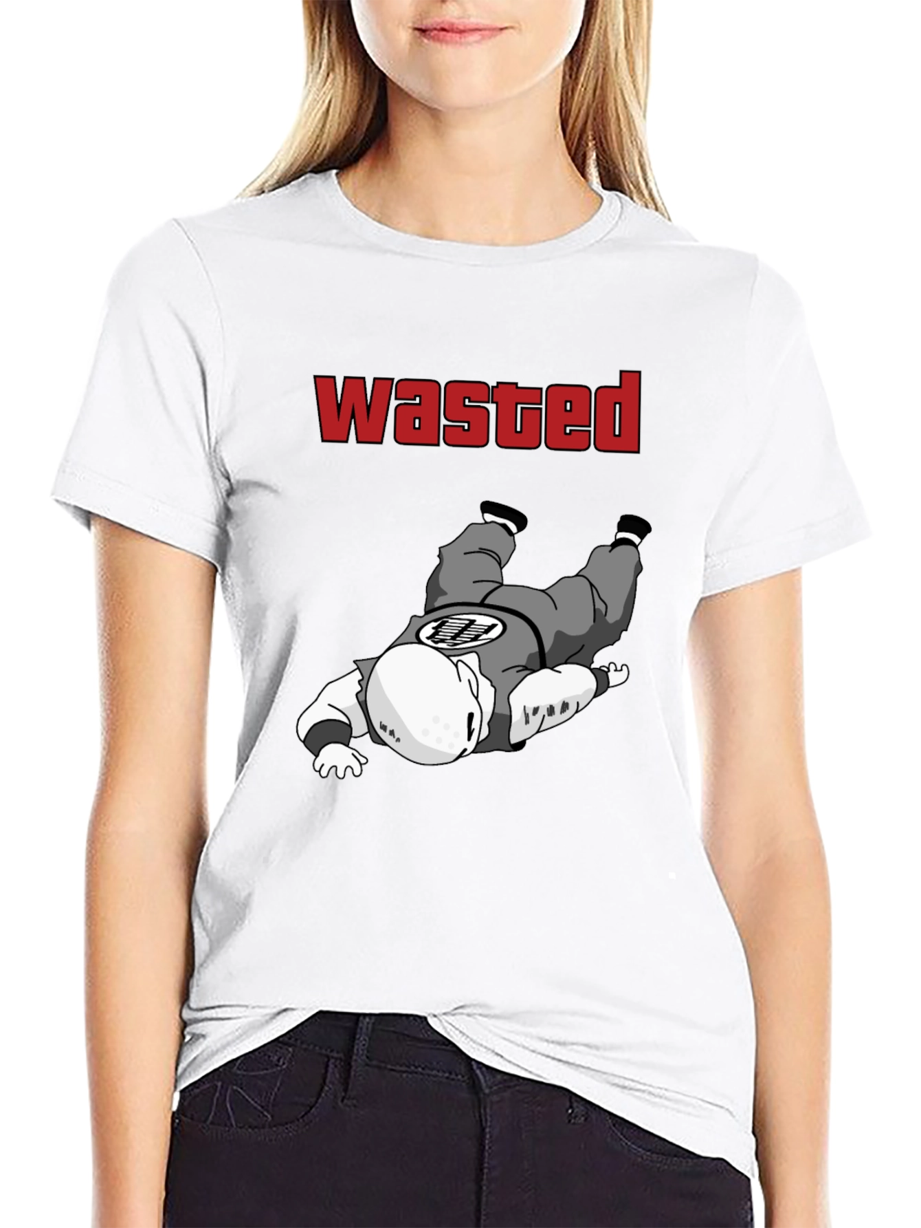 Wasted Krillin Funny T-Shirt