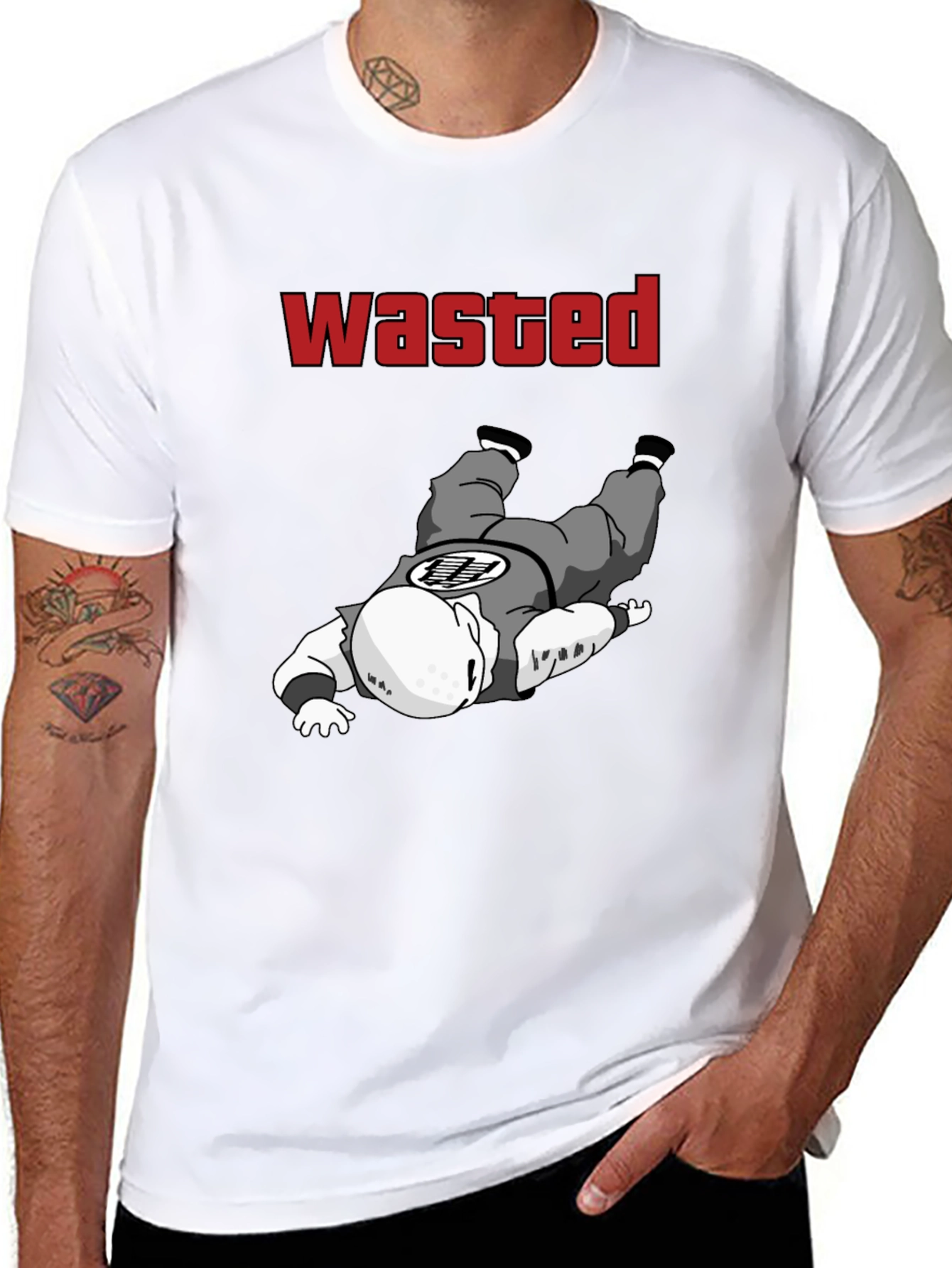 Wasted Krillin Funny T-Shirt