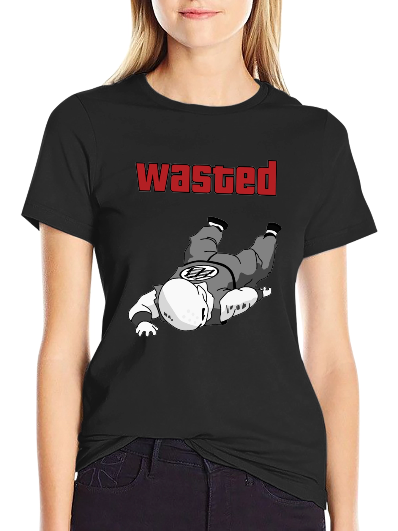 Wasted Krillin Funny T-Shirt