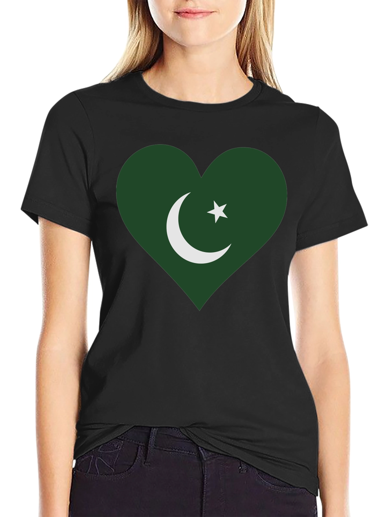 Pakistan Flag Heart T-Shirt