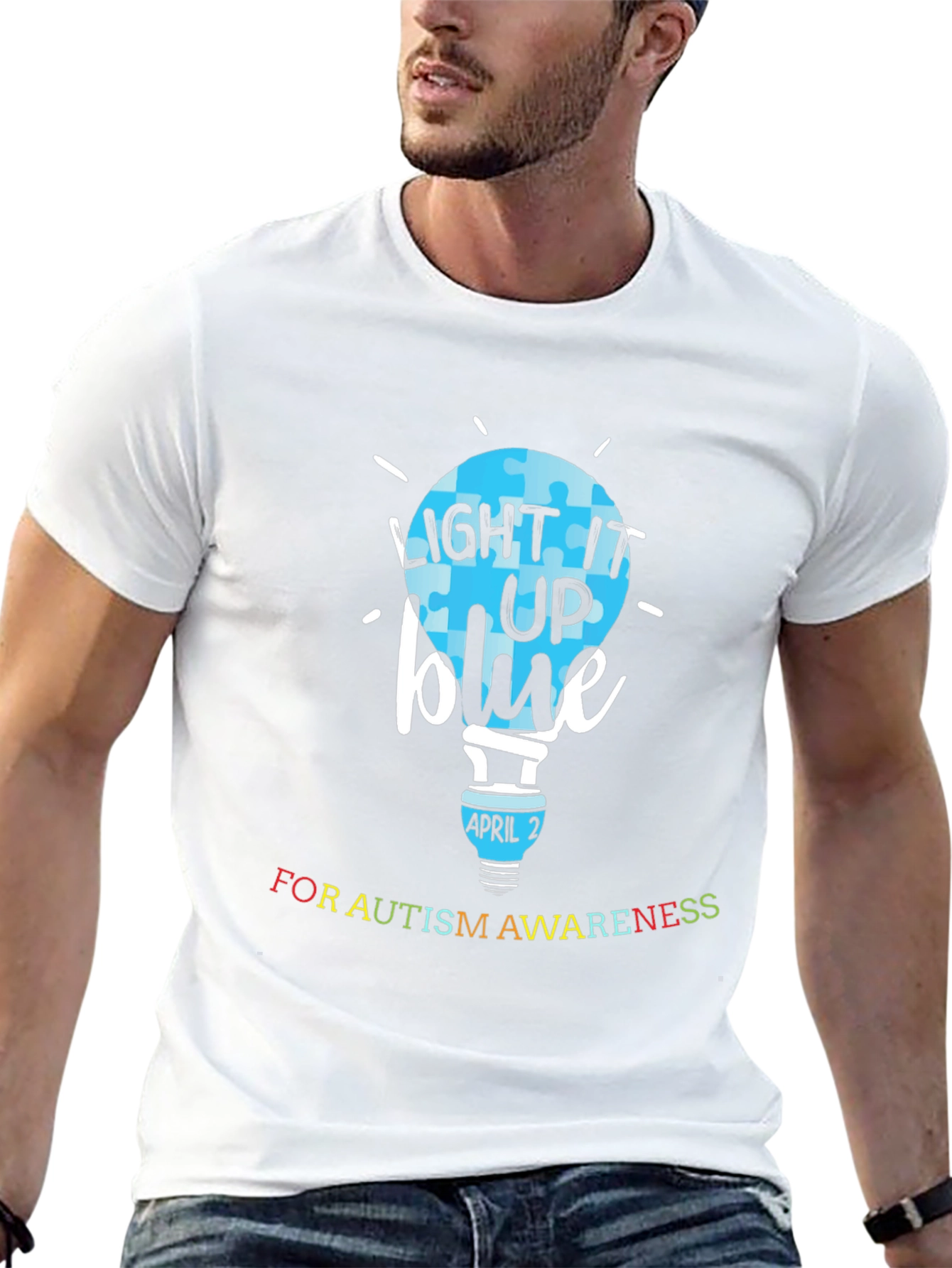 Autism Awareness T-Shirt - Light It Up Blue