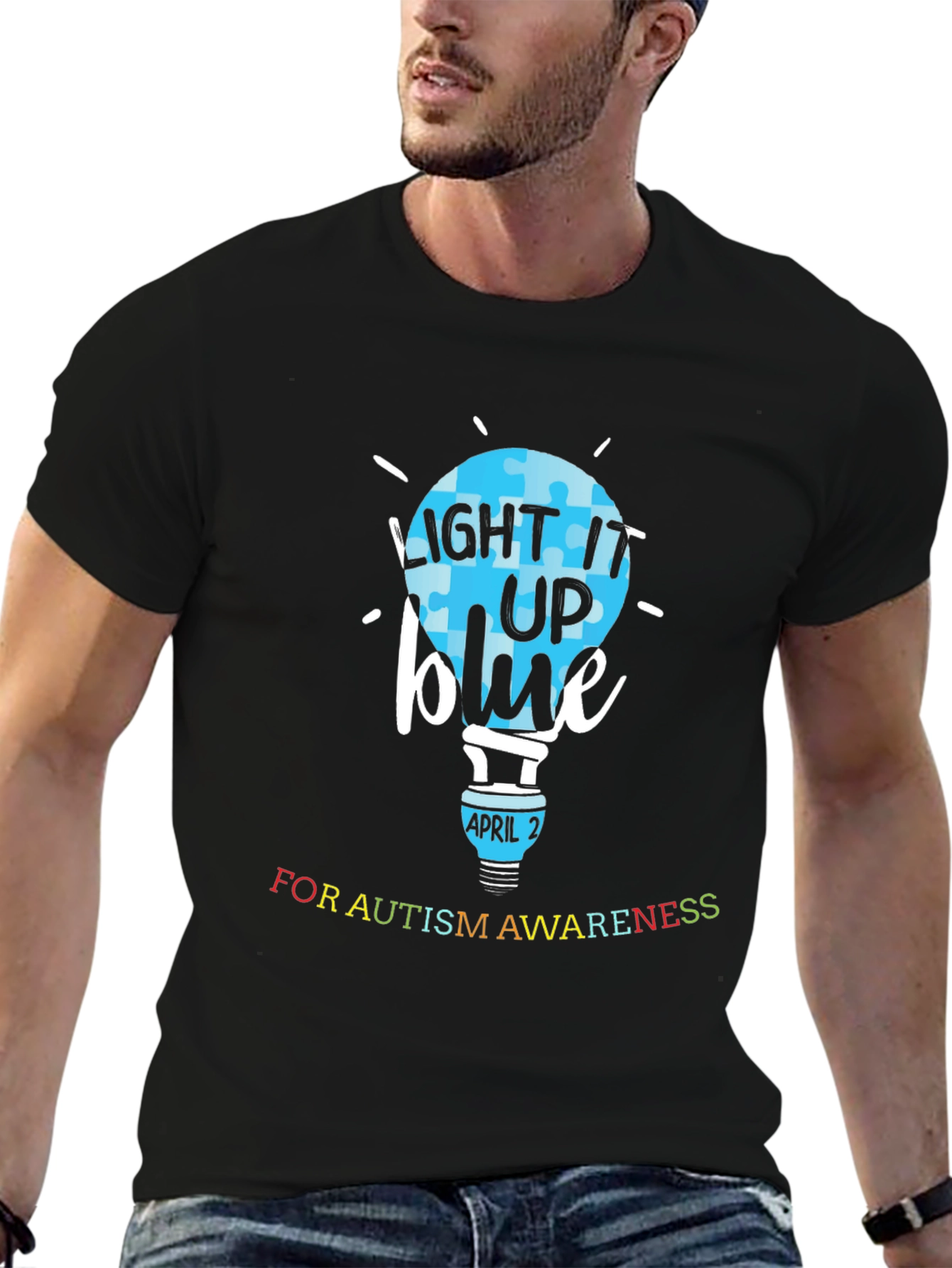 Autism Awareness T-Shirt - Light It Up Blue