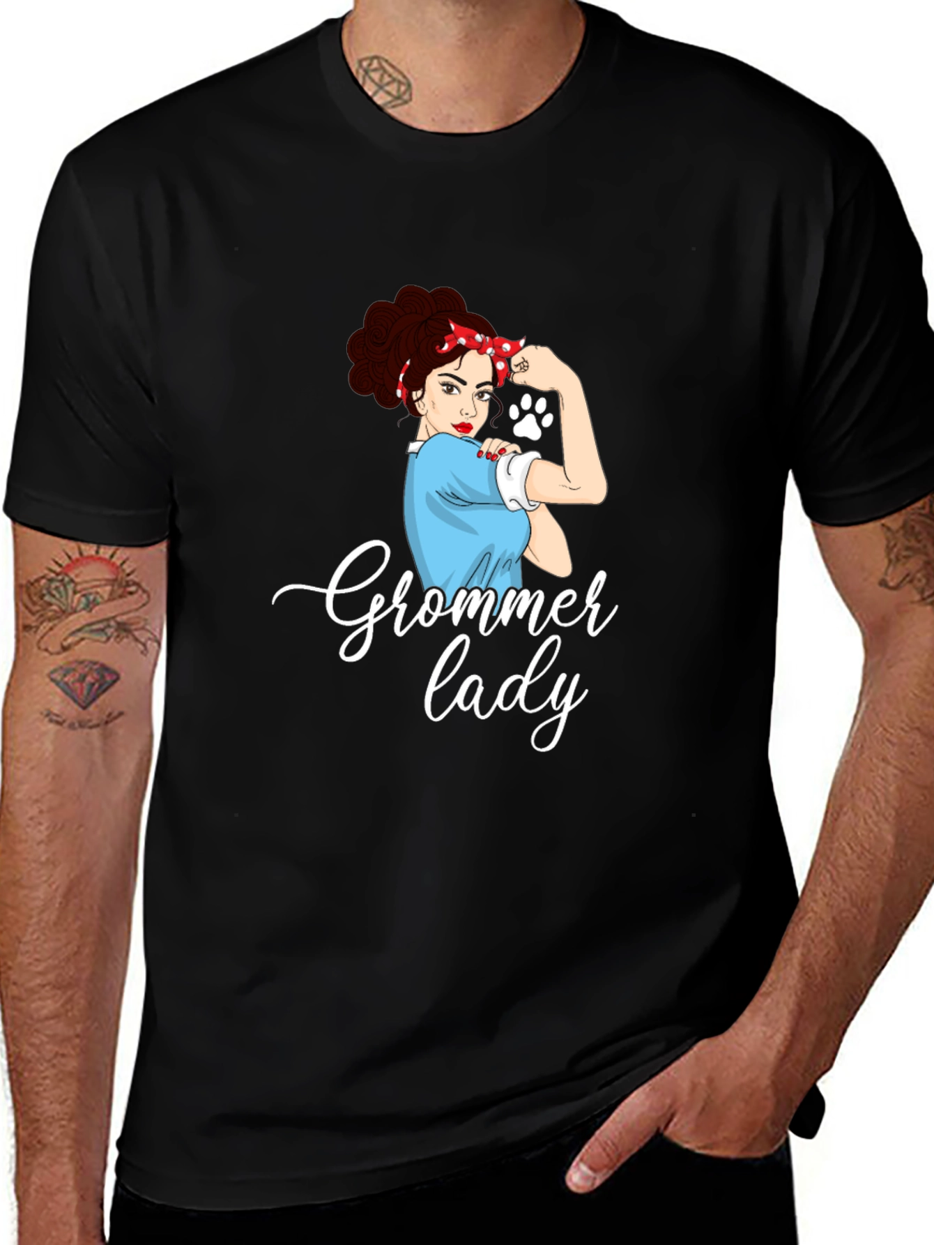 Groomer Lady T-Shirt - Empowered Pet Lovers Tee
