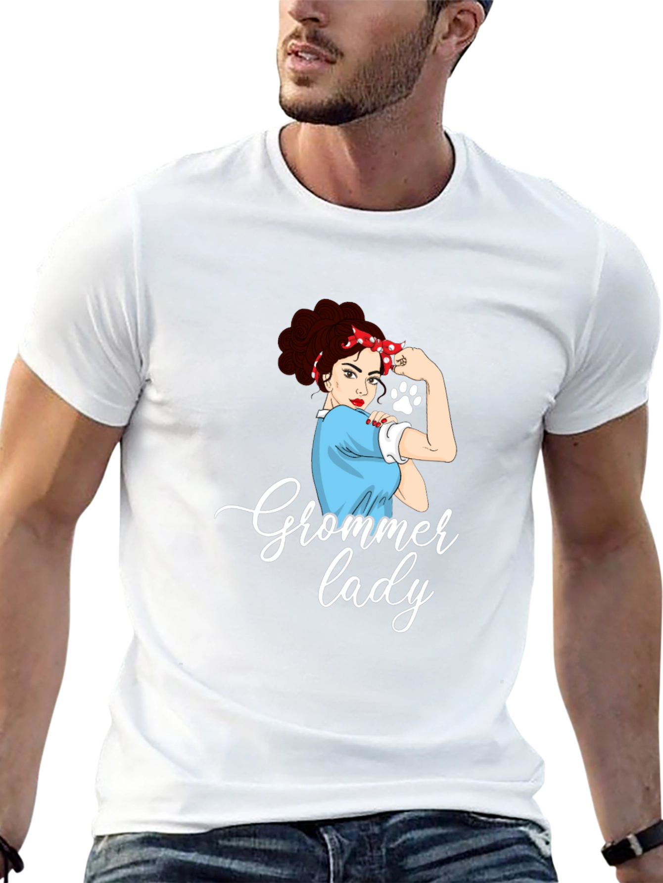 Groomer Lady T-Shirt - Empowered Pet Lovers Tee