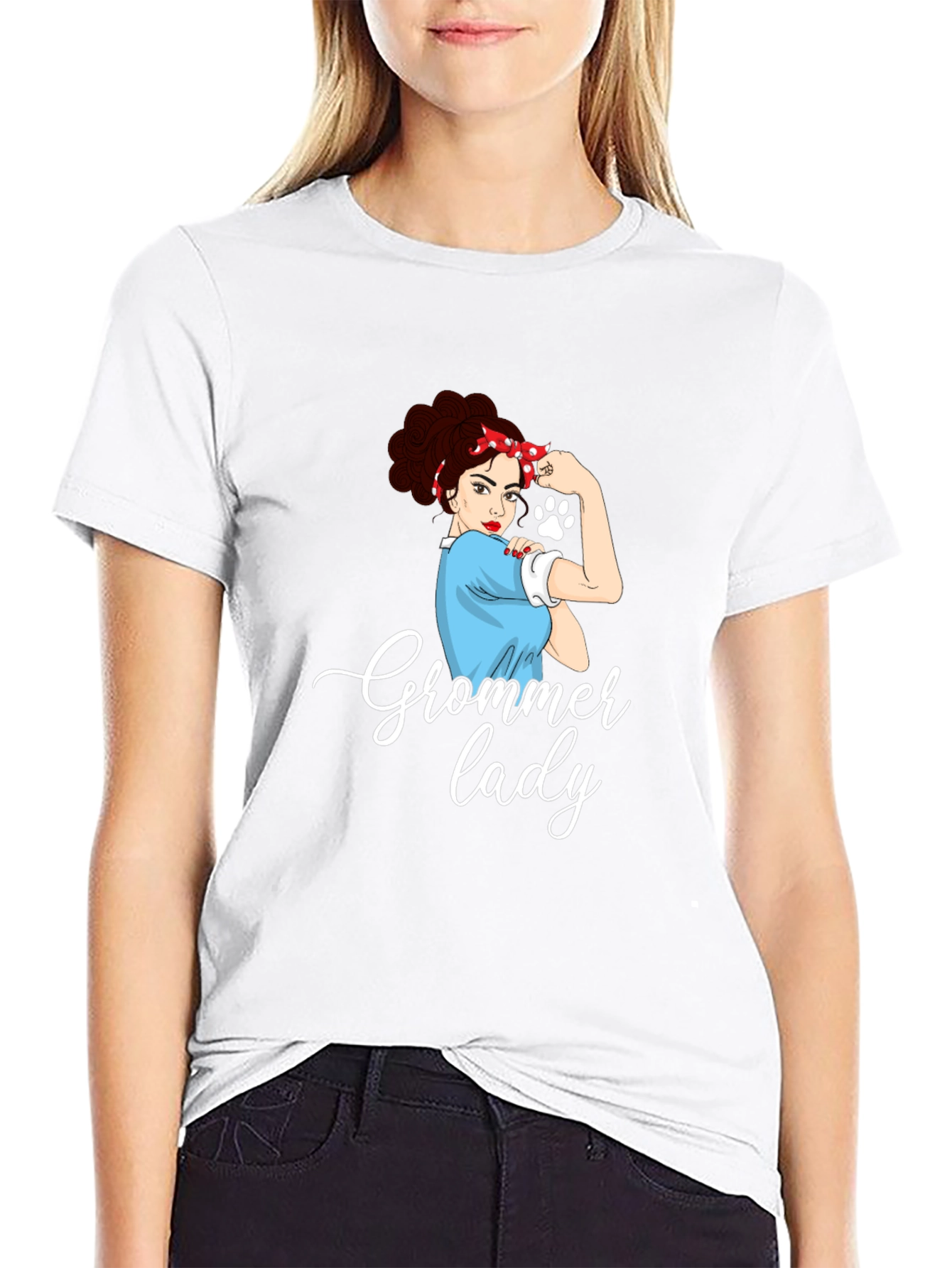 Groomer Lady T-Shirt - Empowered Pet Lovers Tee