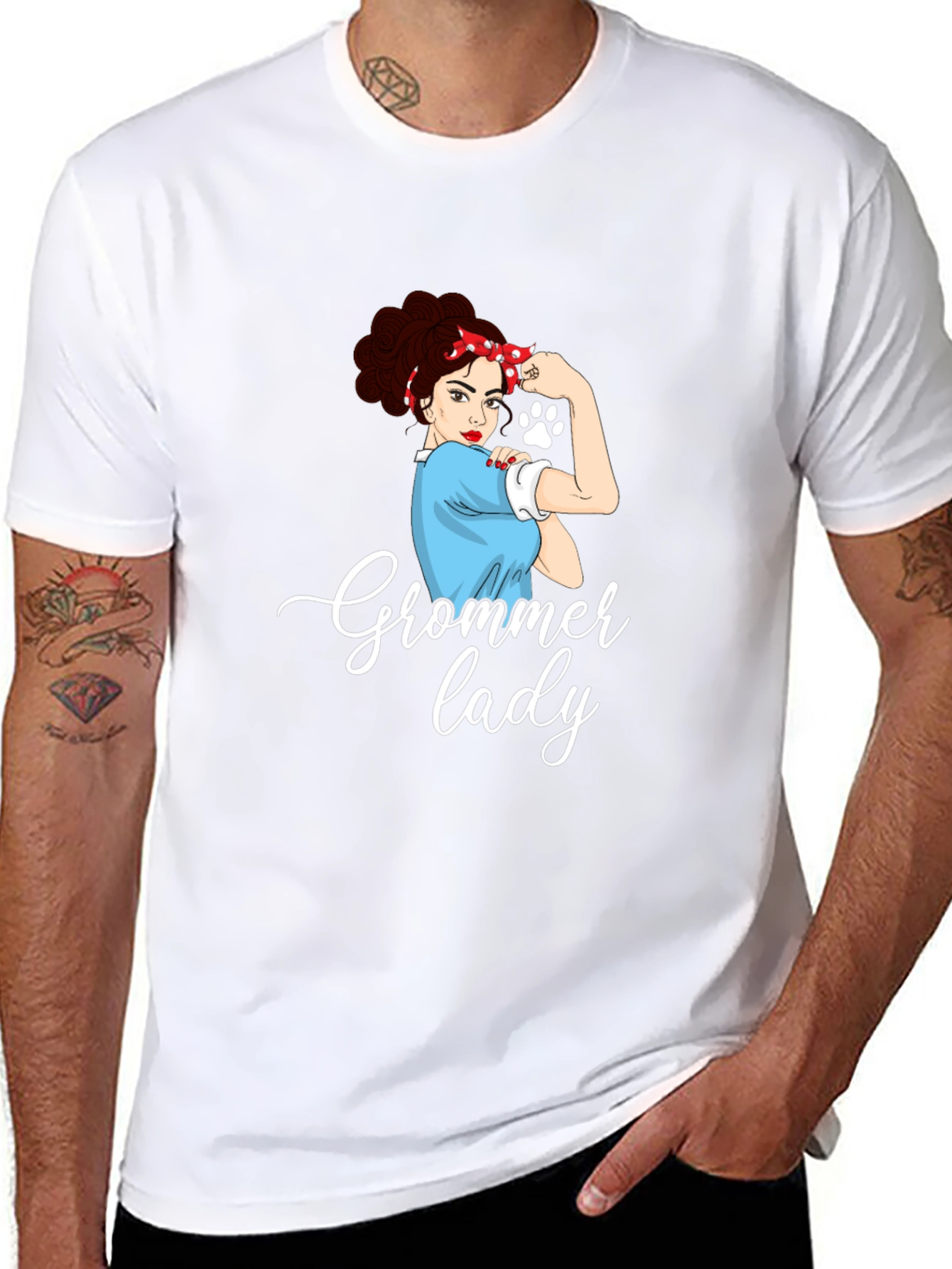 Groomer Lady T-Shirt - Empowered Pet Lovers Tee