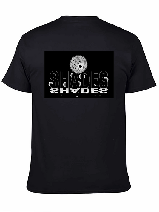 Shades Retro Disco Ball Graphic Black T-Shirt