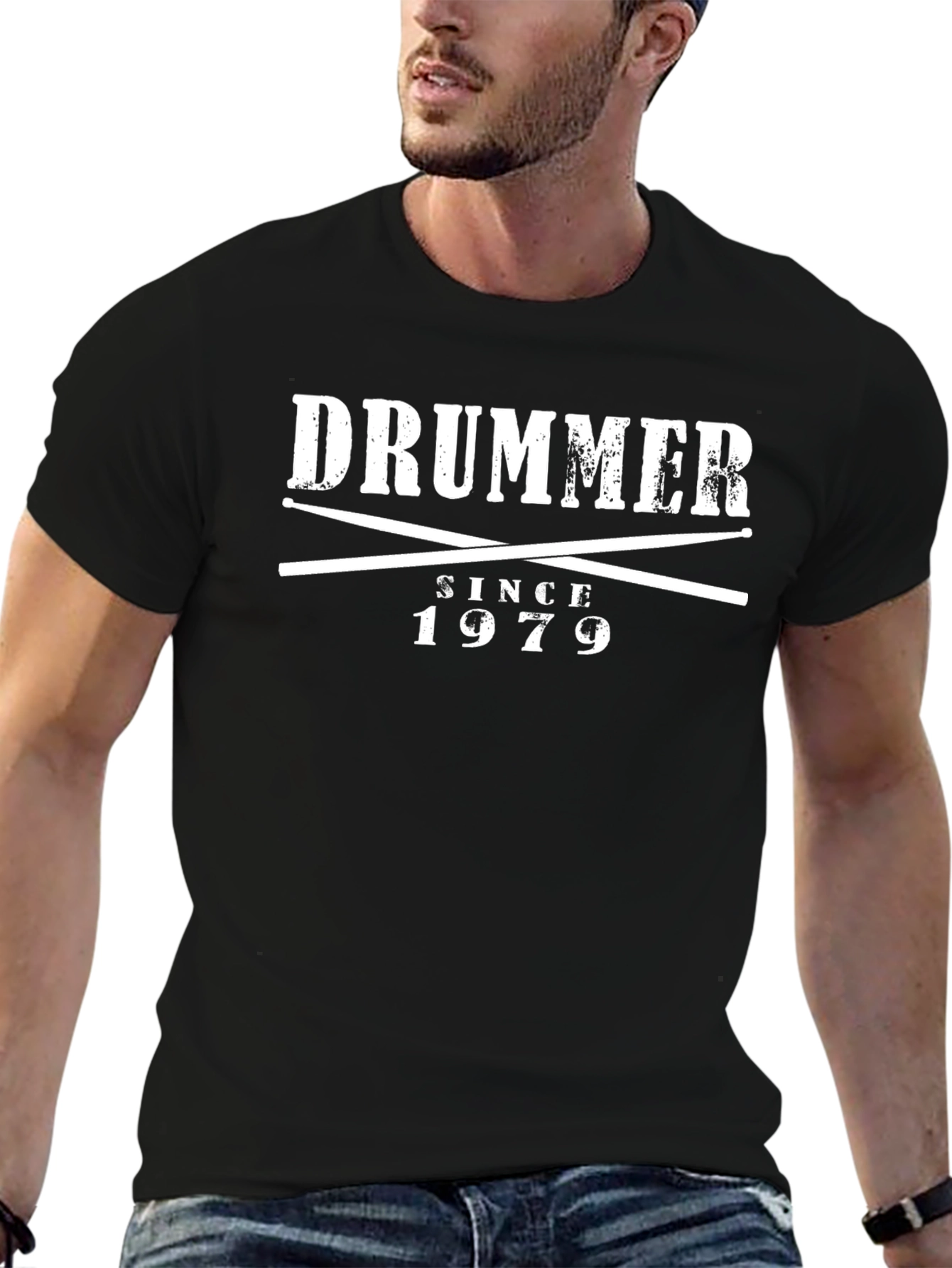 Drummer Since 1979 Black T-Shirt