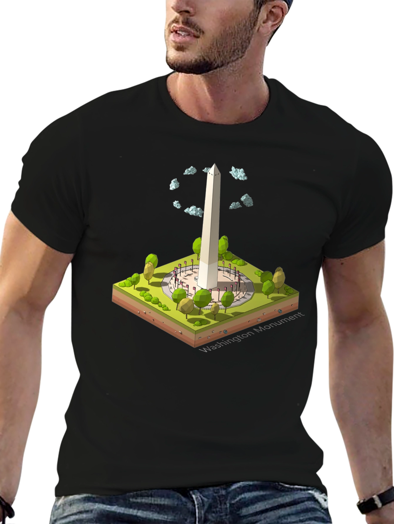 Washington Monument Isometric T-Shirt