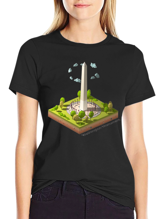 Washington Monument Isometric T-Shirt