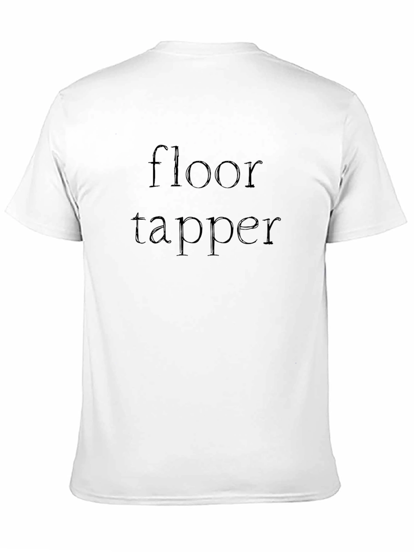 Floor Tapper Graphic Tee - Black Cotton Shirt
