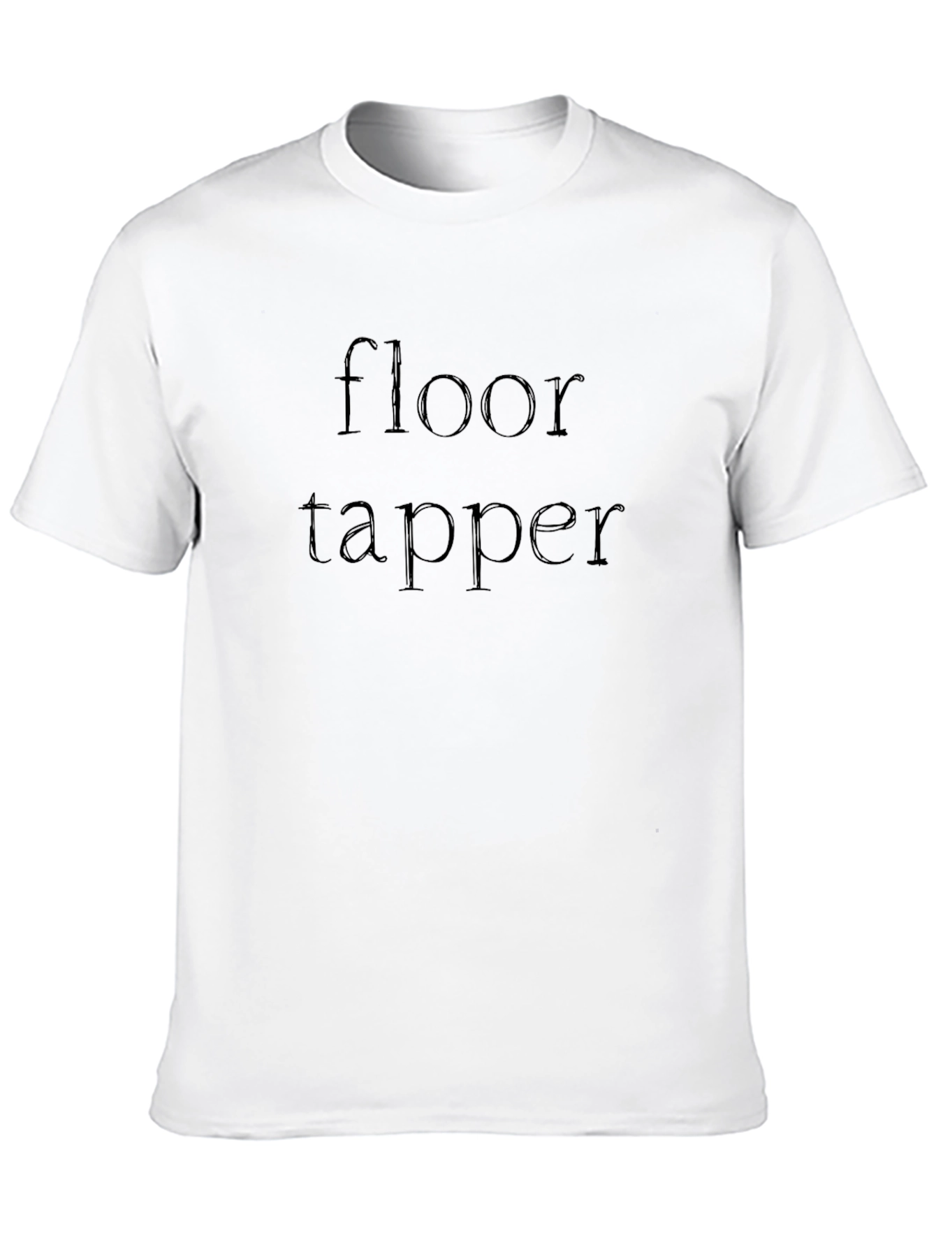 Floor Tapper Graphic Tee - Black Cotton Shirt