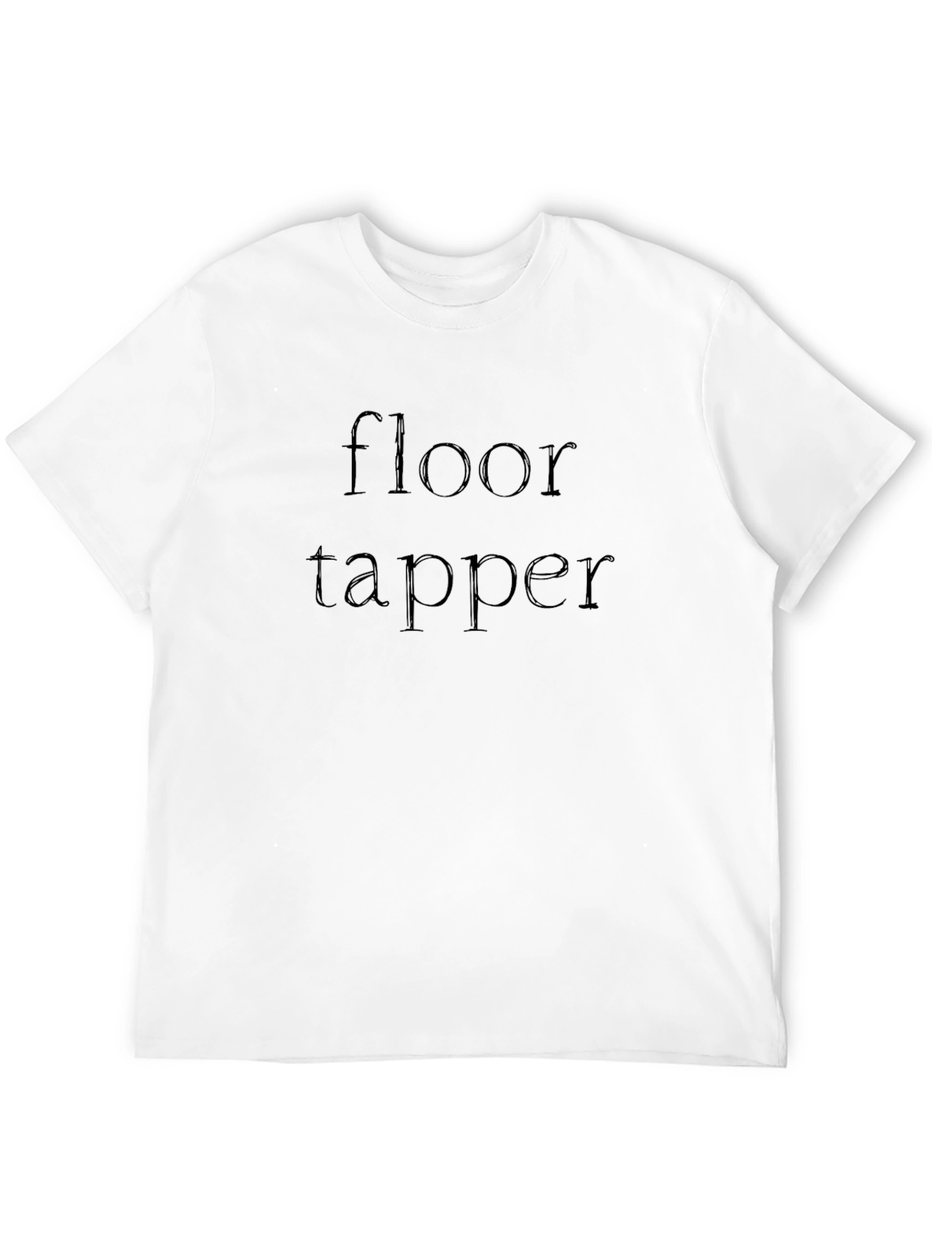 Floor Tapper Graphic Tee - Black Cotton Shirt