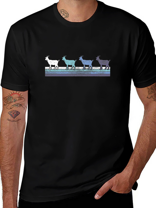 Retro Goat Parade Graphic Tee
