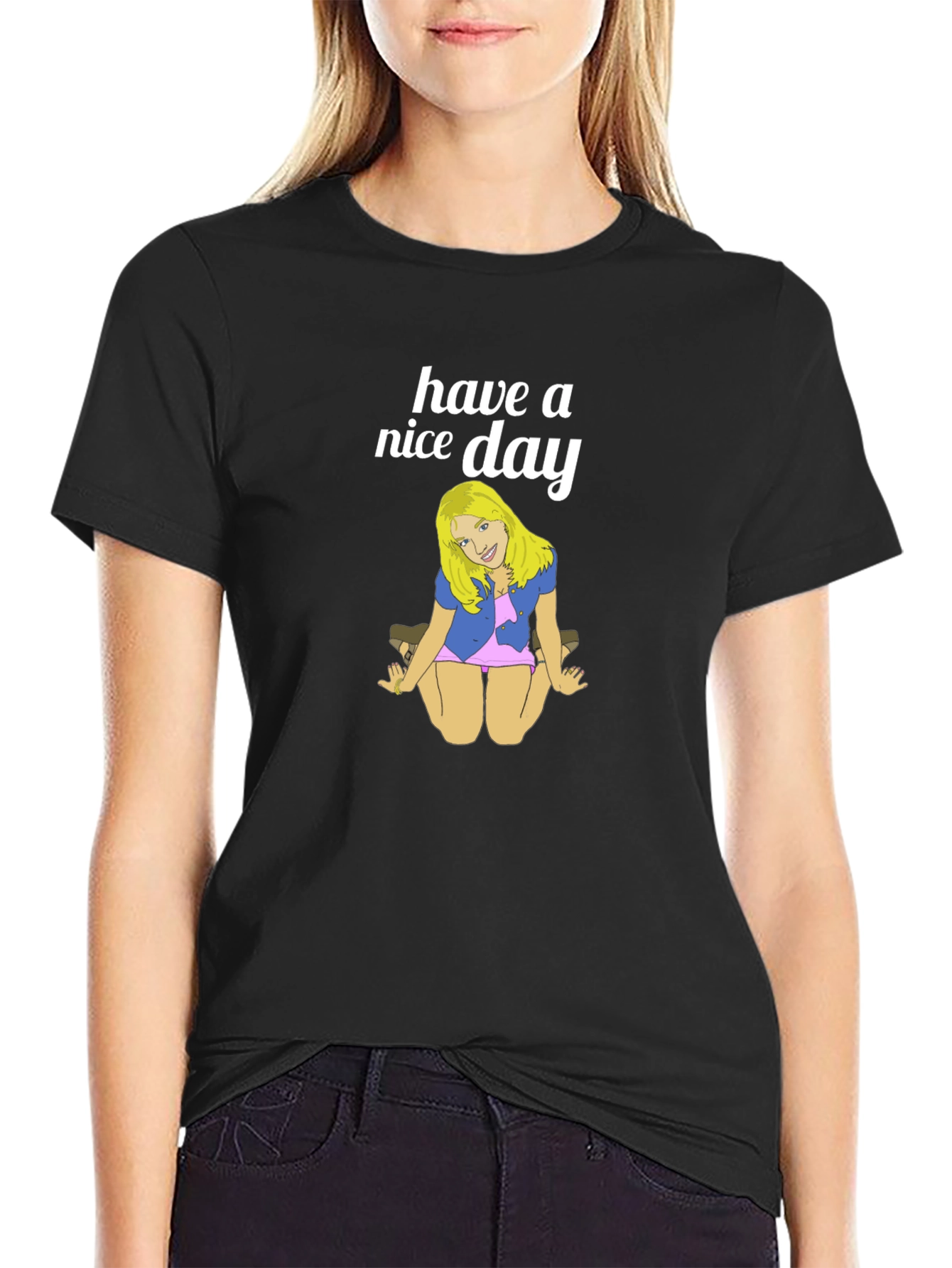 Have A Nice Day Cartoon Tee