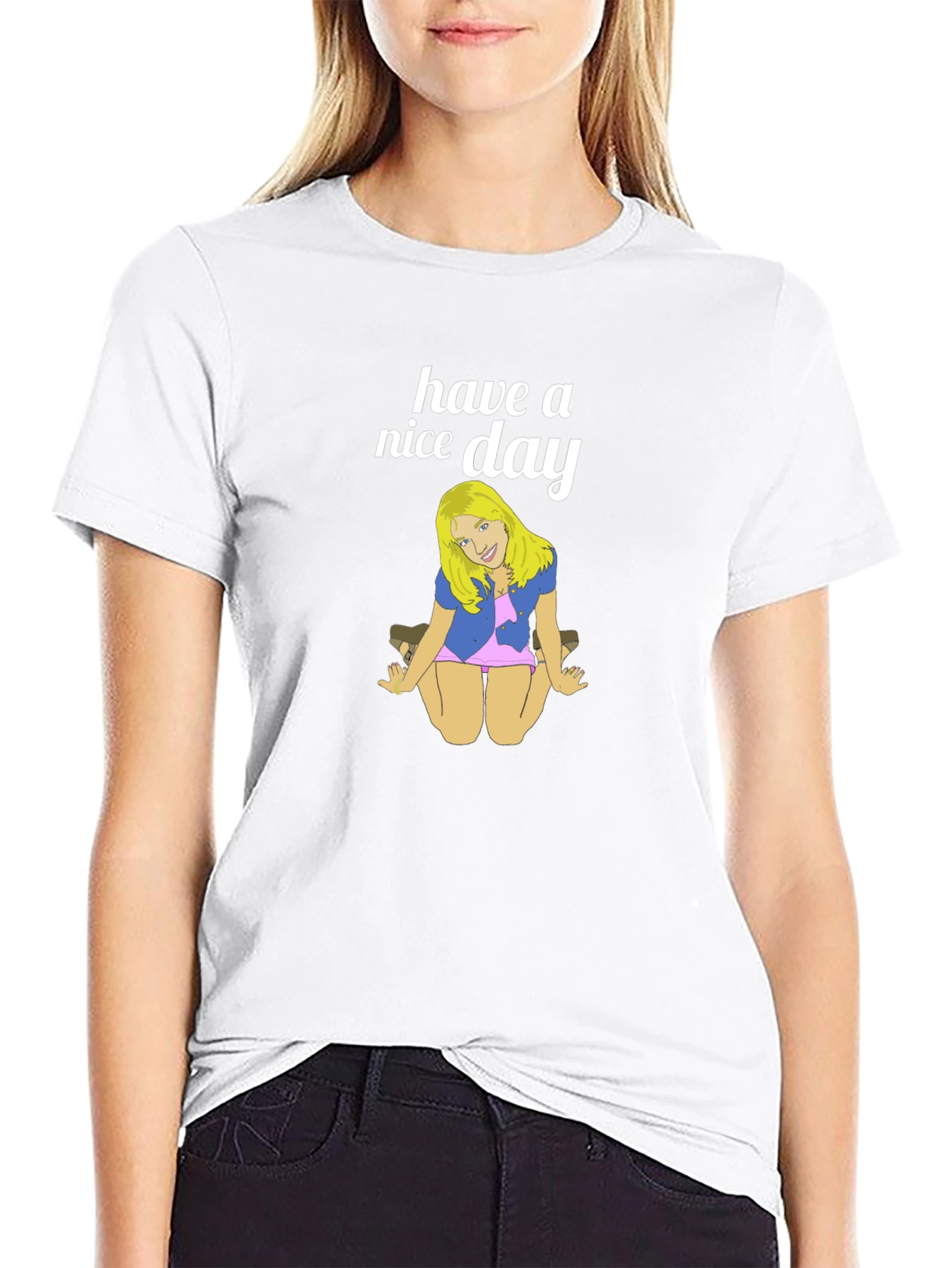 Have A Nice Day Cartoon Tee