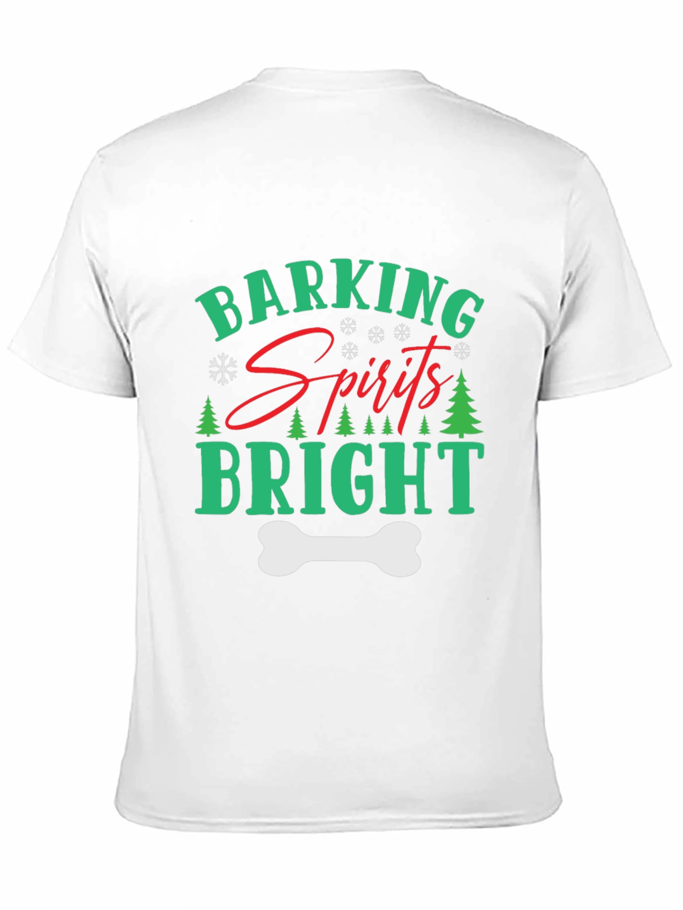 Barking Spirits Bright Holiday Dog Lover Tee