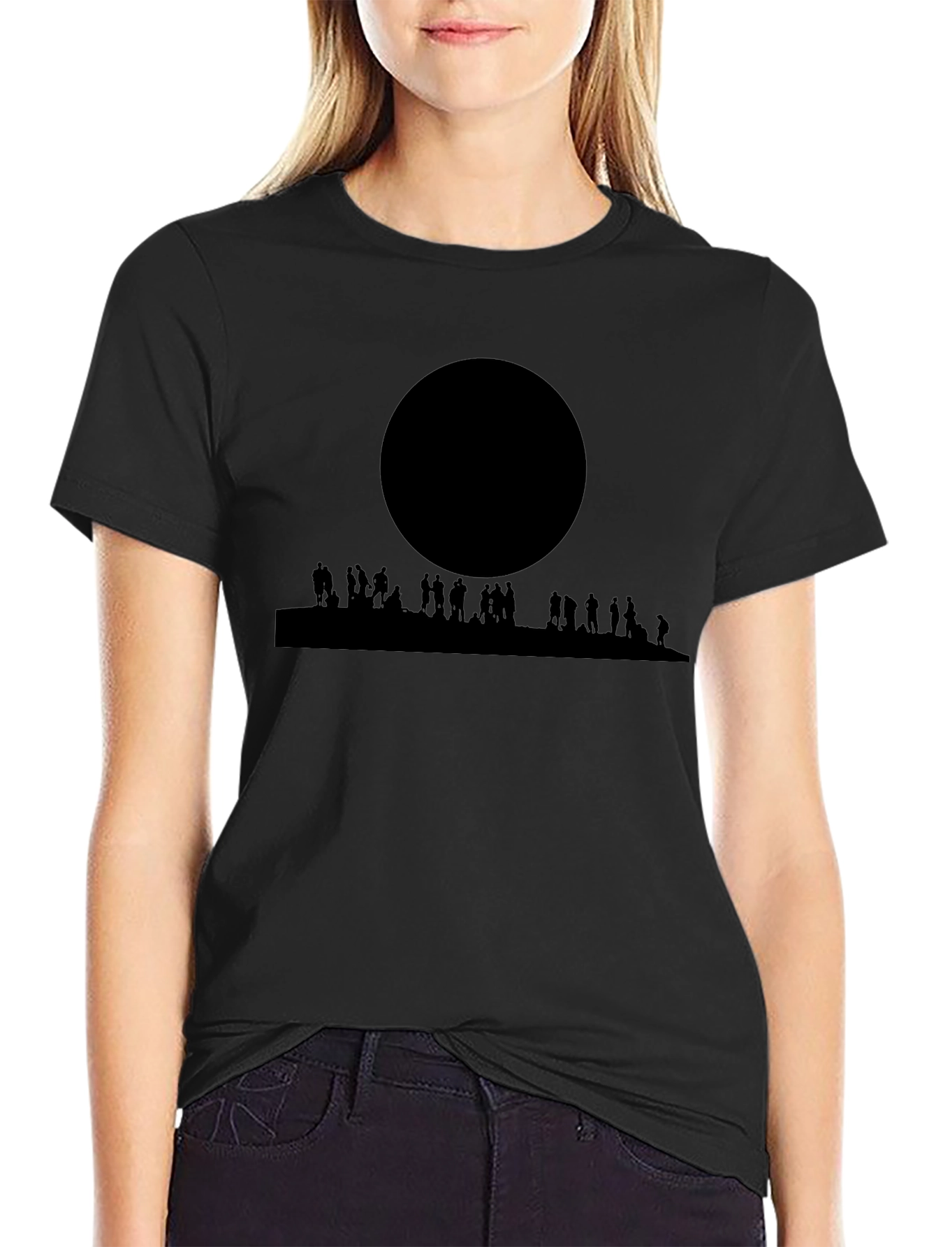 Eclipse Silhouette T-Shirt - Black Graphic Tee