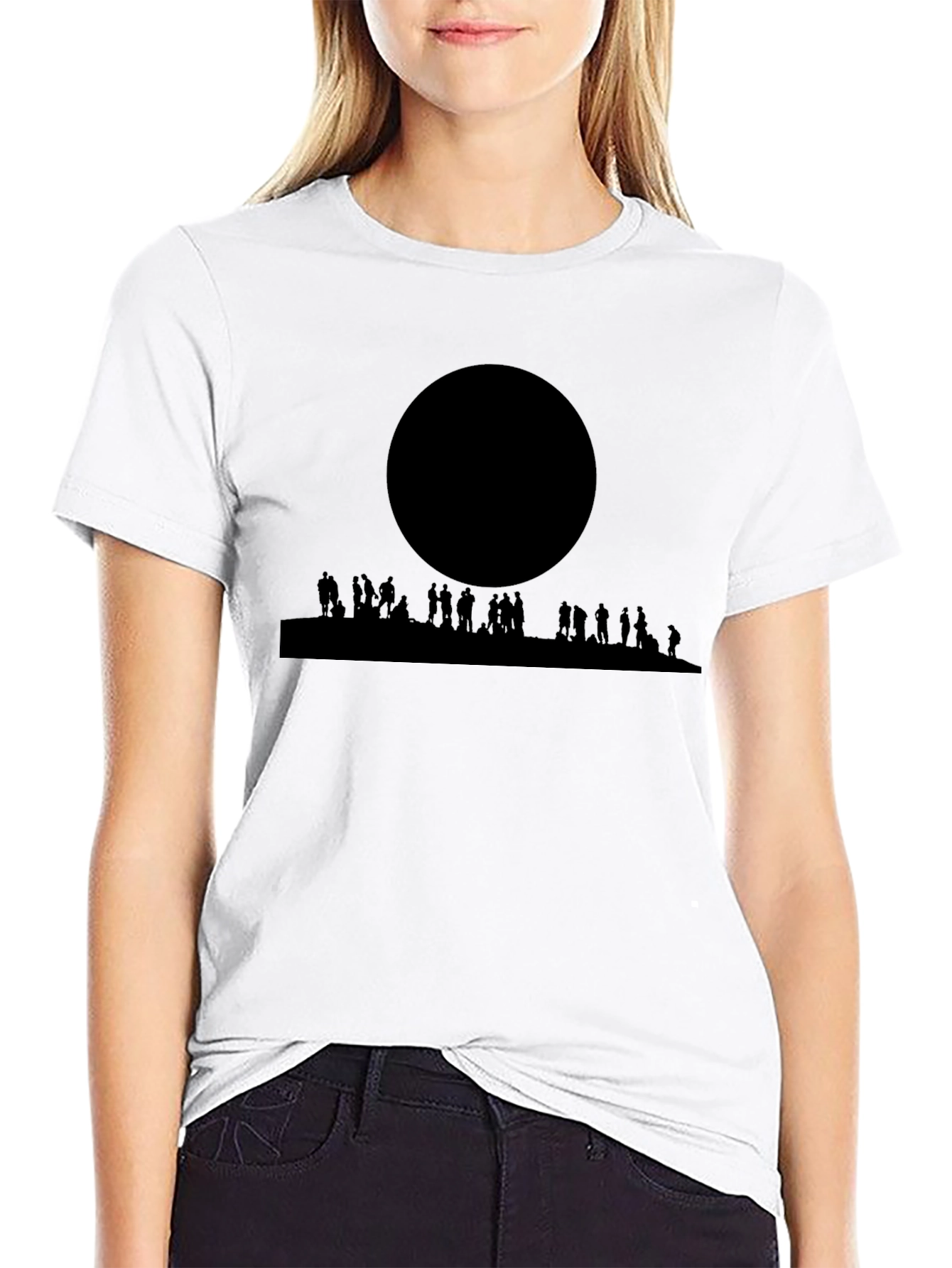 Eclipse Silhouette T-Shirt - Black Graphic Tee