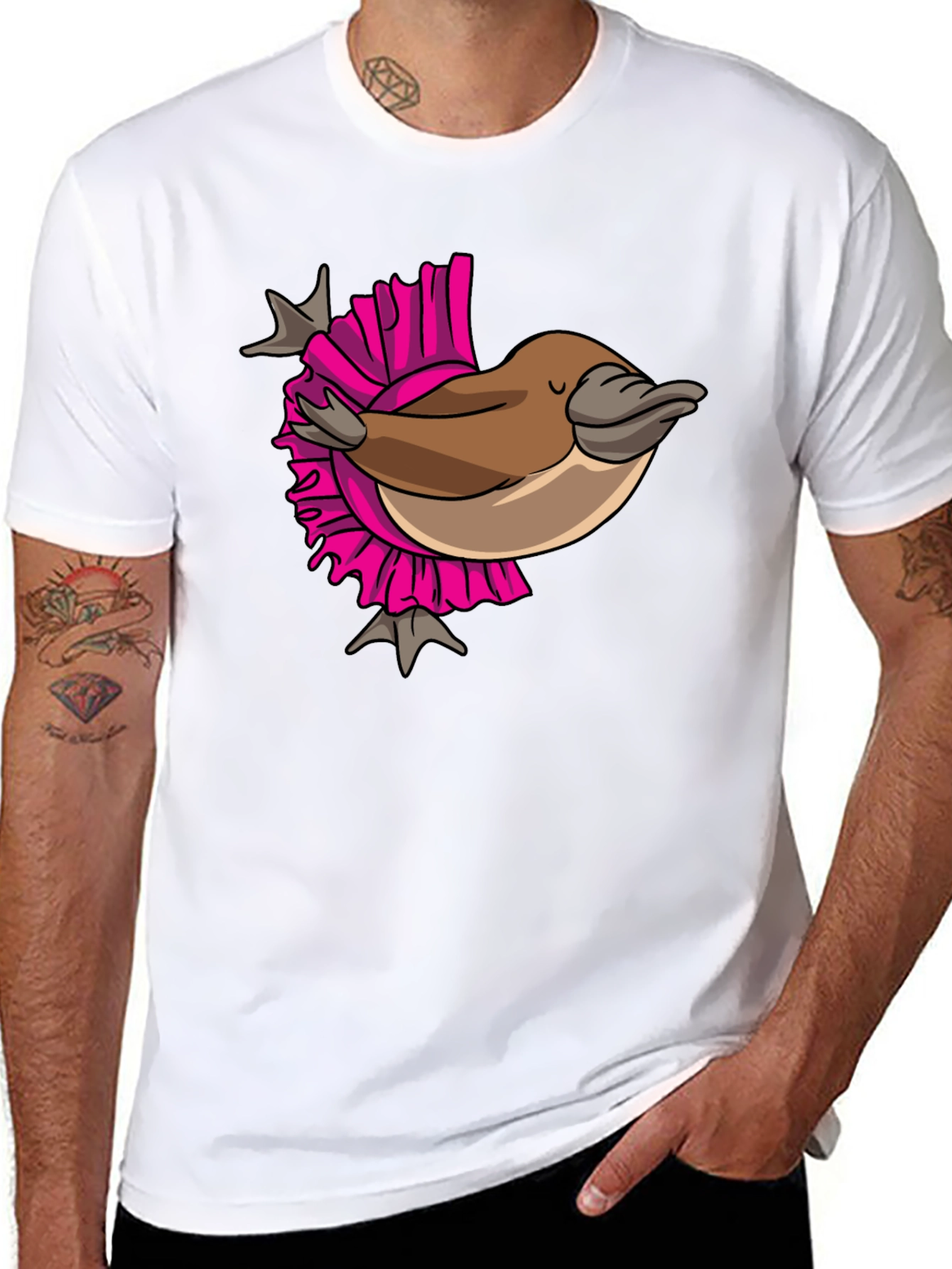 Funny Platypus T-Shirt - Quirky Cartoon Design