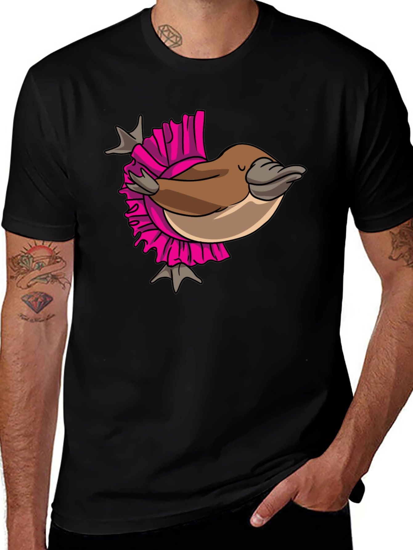 Funny Platypus T-Shirt - Quirky Cartoon Design