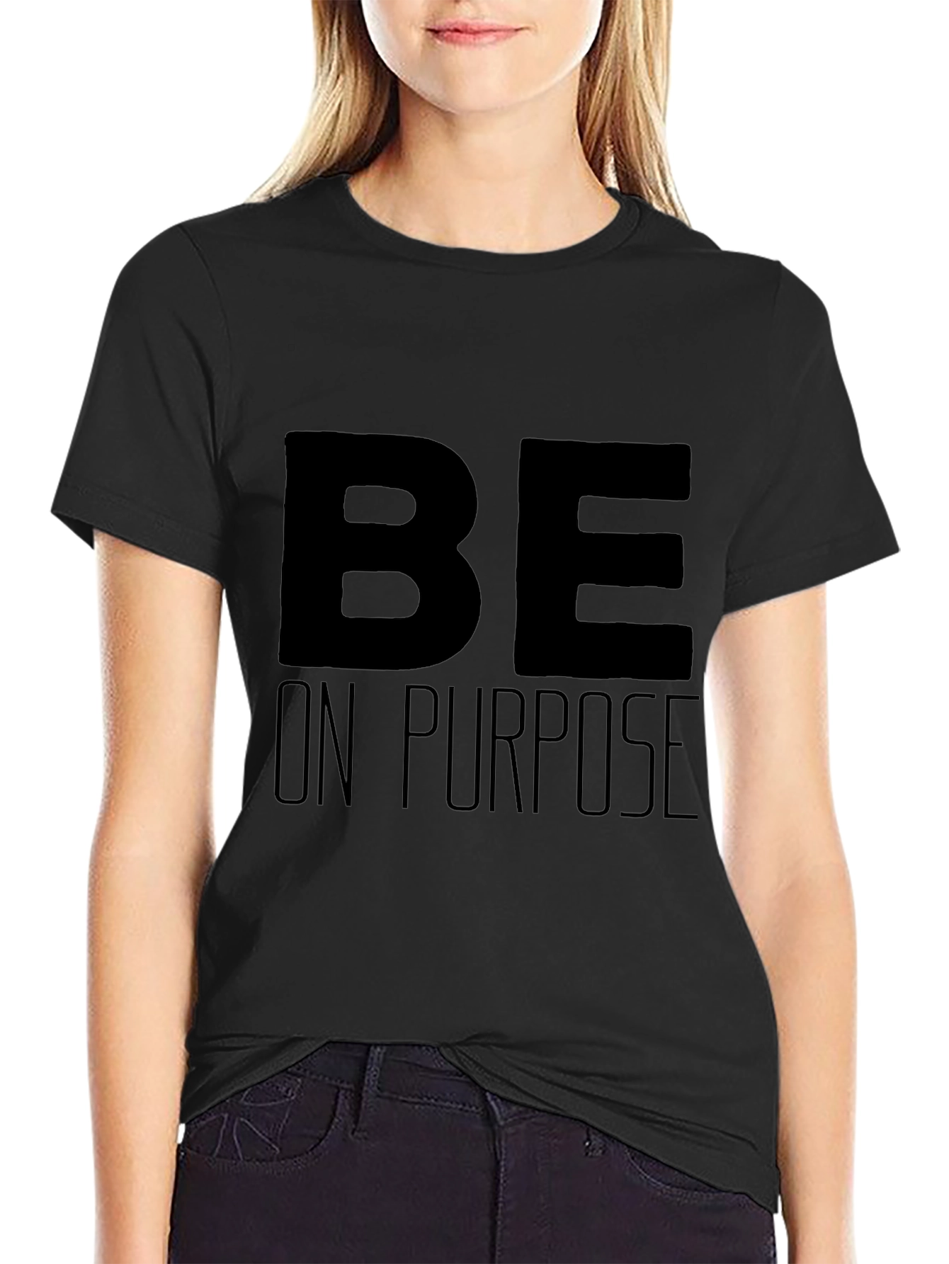 Be On Purpose Graphic Tee - Black
