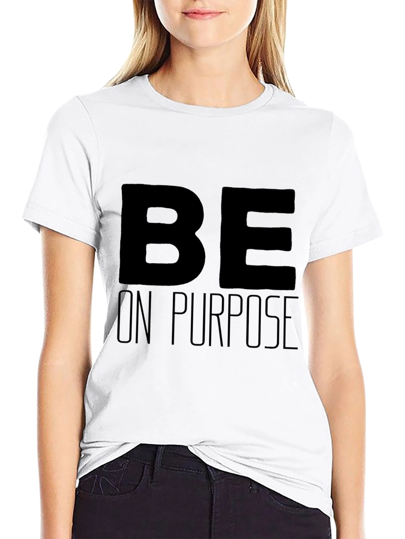 Be On Purpose Graphic Tee - Black