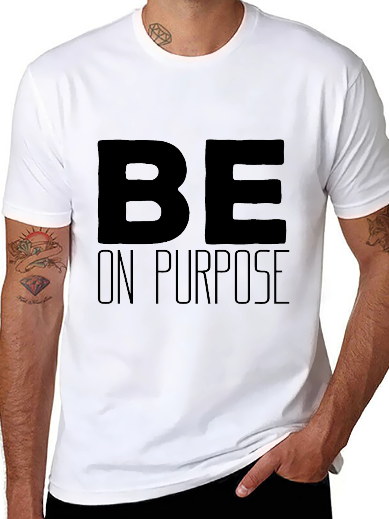 Be On Purpose Graphic Tee - Black