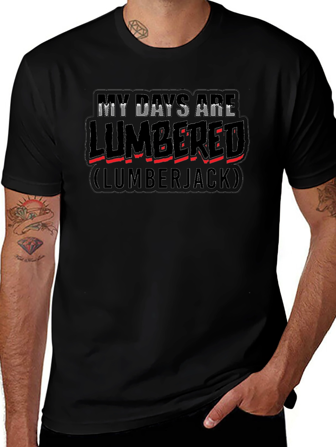 Lumbered Lumberjack Graphic T-Shirt