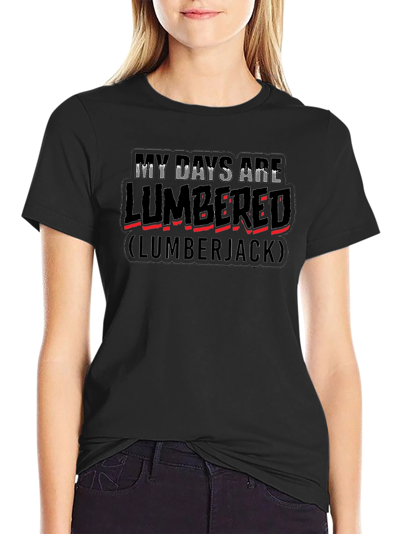 Lumbered Lumberjack Graphic T-Shirt