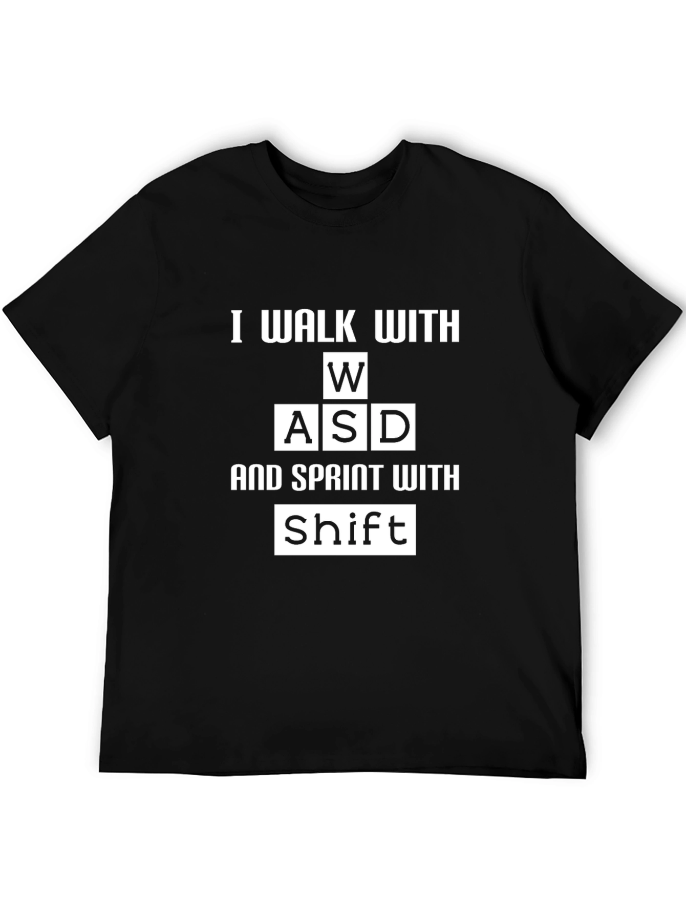 Gamer Walk/Sprint Black Graphic Tee