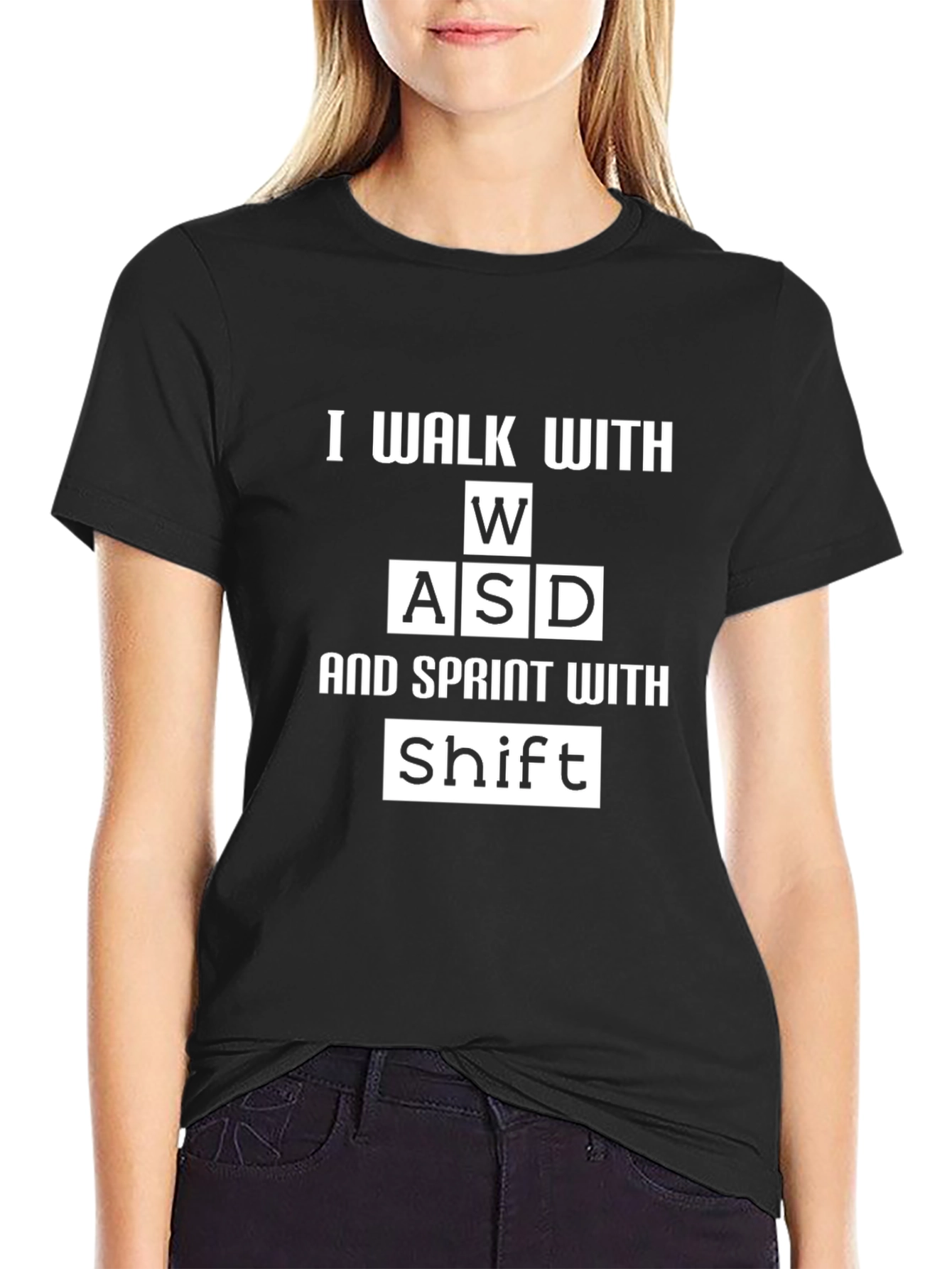Gamer Walk/Sprint Black Graphic Tee