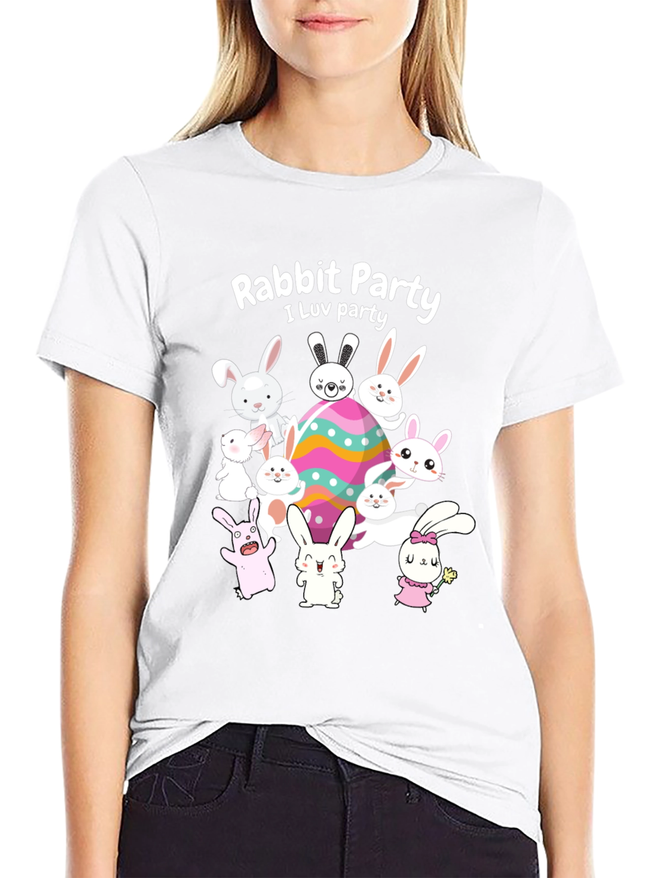 Rabbit Party Easter T-Shirt