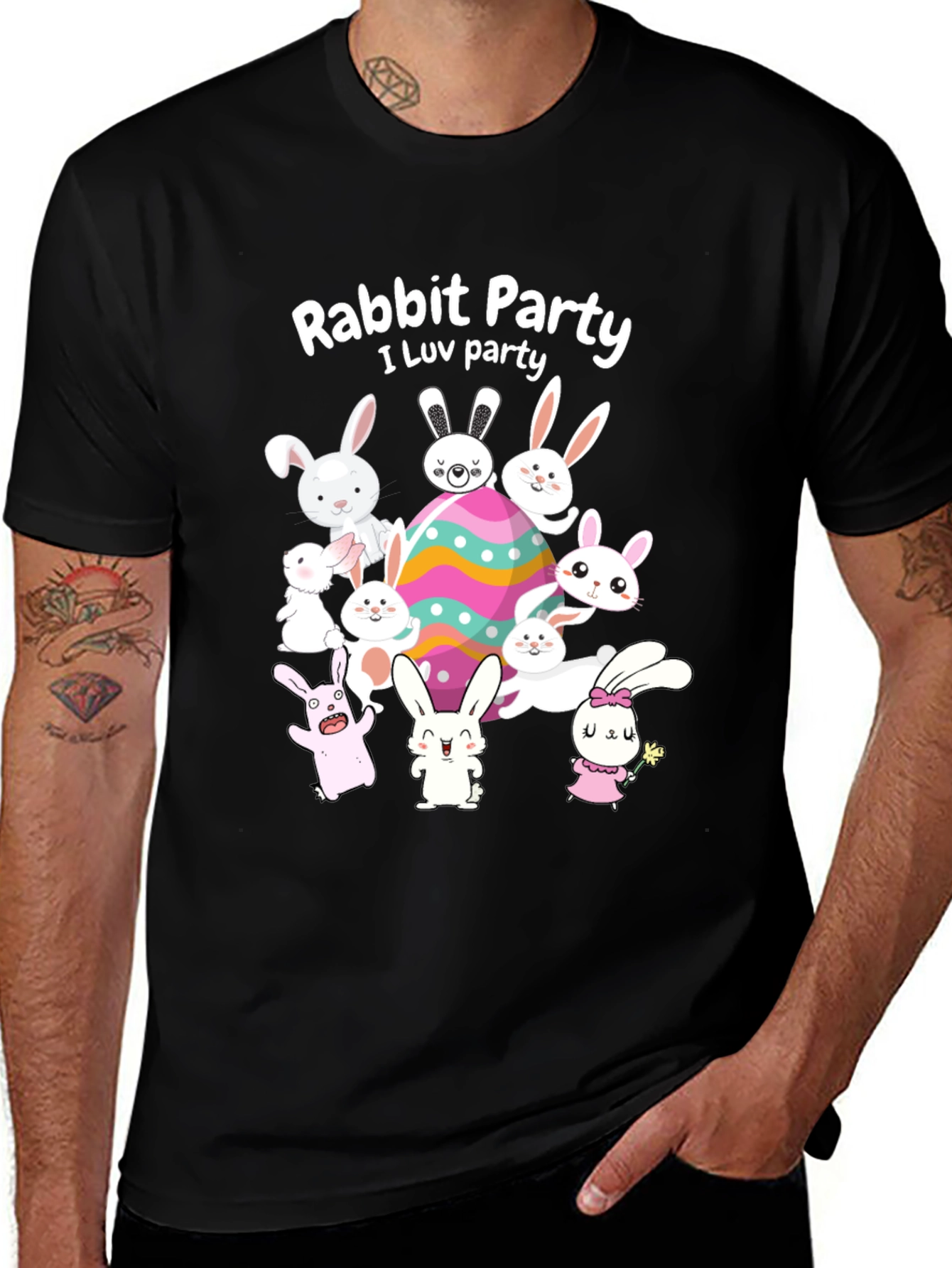 Rabbit Party Easter T-Shirt