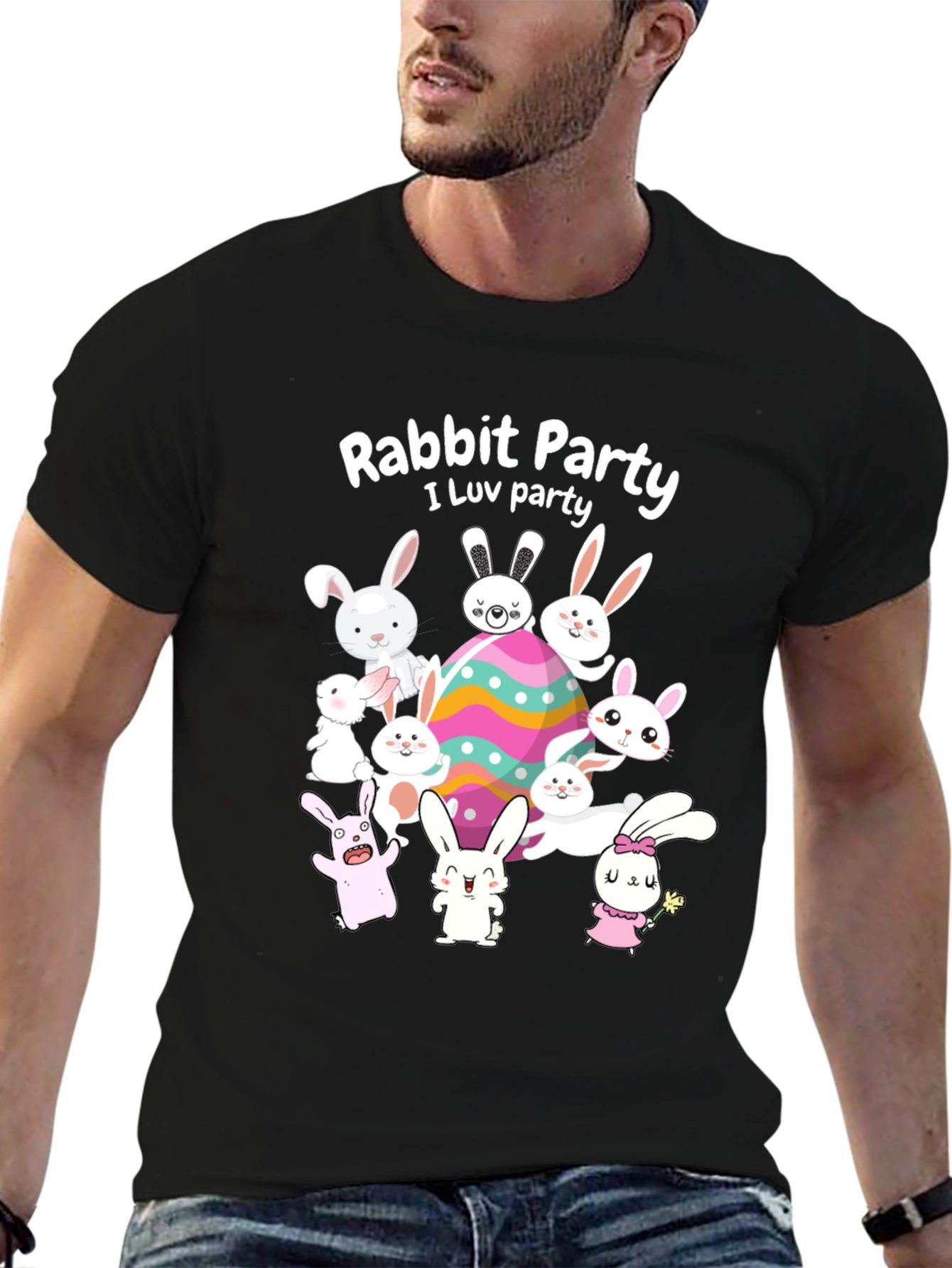 Rabbit Party Easter T-Shirt